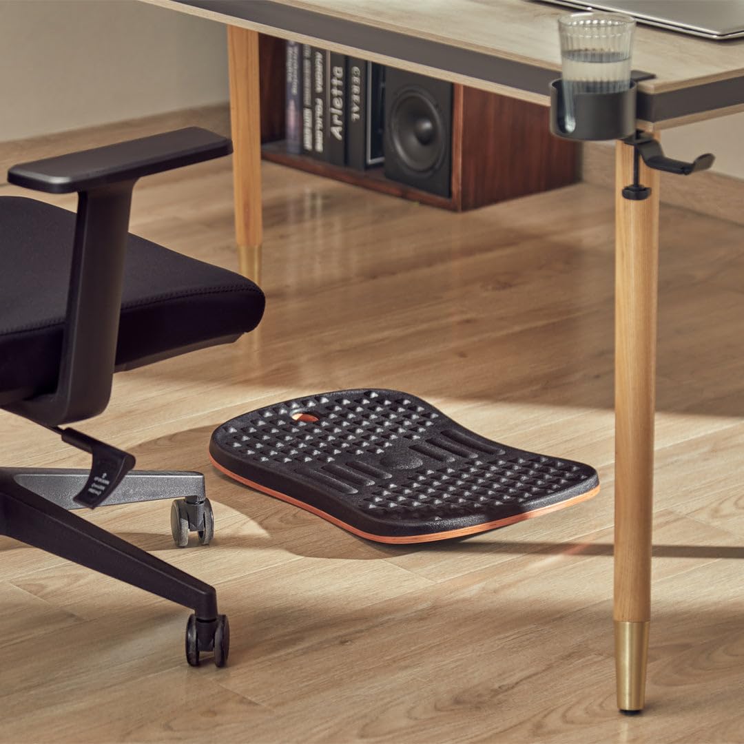 Desky Standing Balance Board for Adults - Wobble Board & Rocker Board for Standing Desk - Improve Posture & Core Strength - Perfect for Home Office, Gym Workouts & Active Sitting