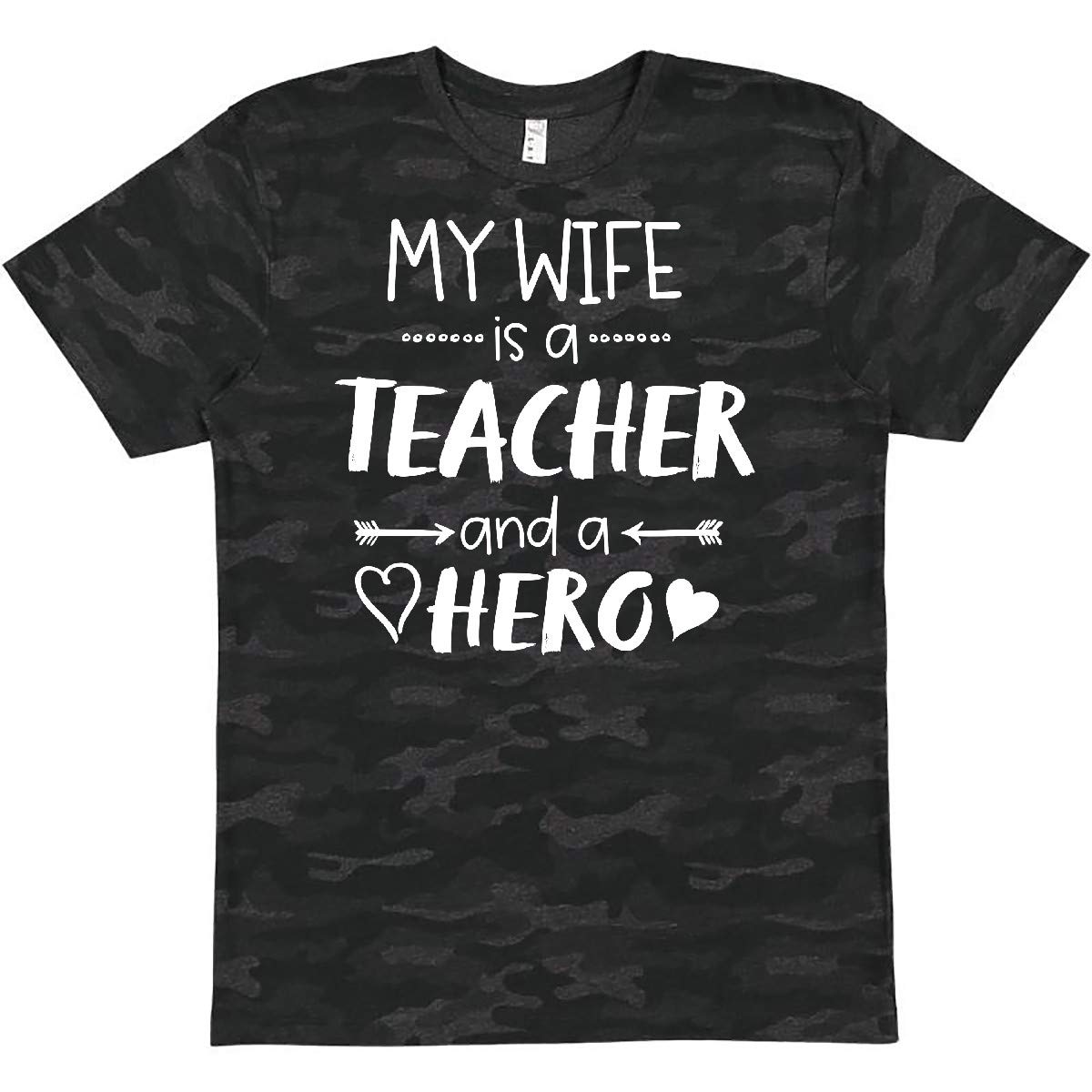 My Wife is a Teacher and Hero T-Shirt - Funny & Inspirational Gift for Educators - Perfect for Teacher Appreciation Week, Back to School & Everyday Wear