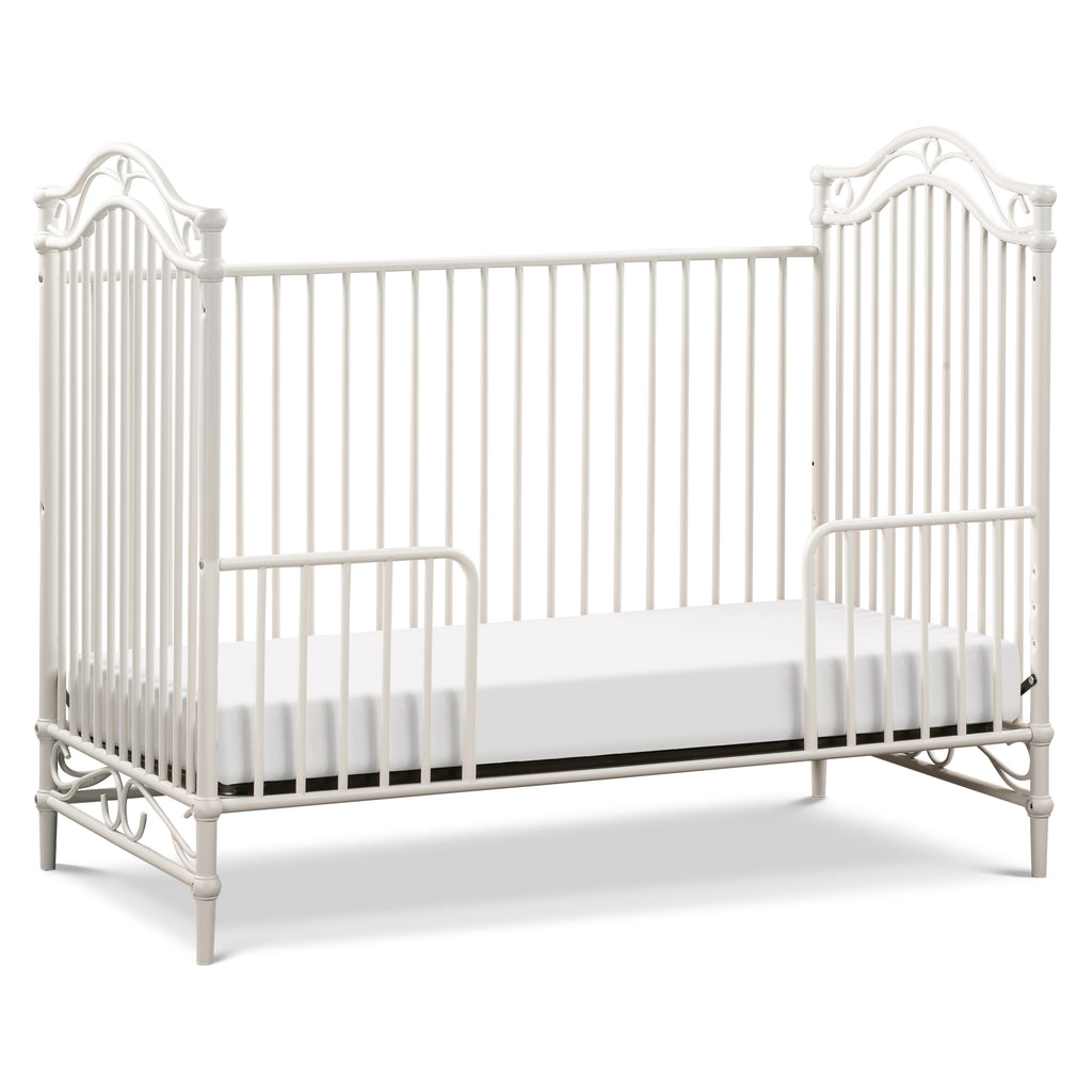 Million Dollar Baby Camellia 3-in-1 Convertible Crib - White Nursery Furniture for Newborn to Toddler | Perfect for Baby Bedroom, Daycare & Guest Room