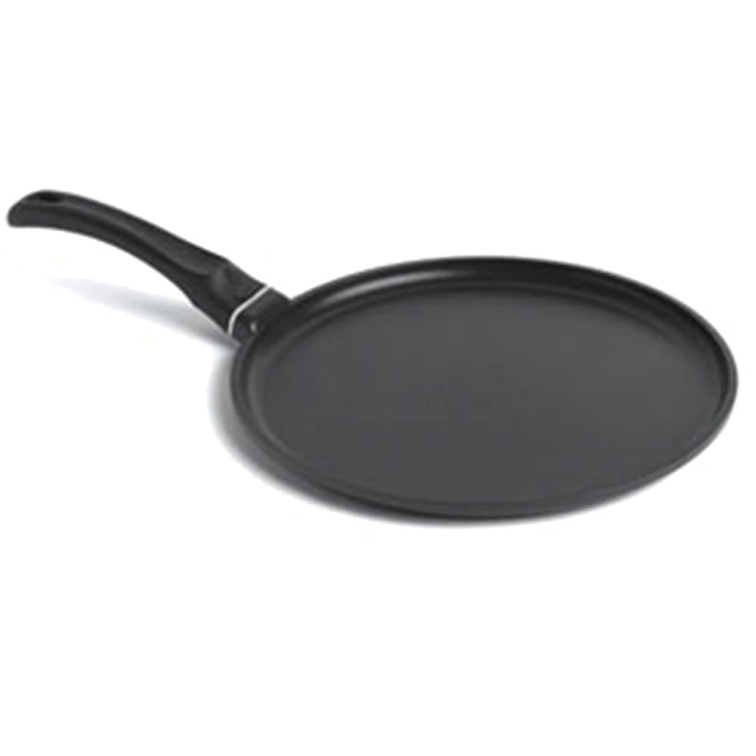 Starfrit 10 Inch (26cm) Non-Stick Multi-Purpose Frying Pan - Durable Aluminum Cookware - Oven Safe & PFOA Free - Easy Clean Black Tawa Griddle - Perfect for Pancakes, Eggs, Stir Fry & More