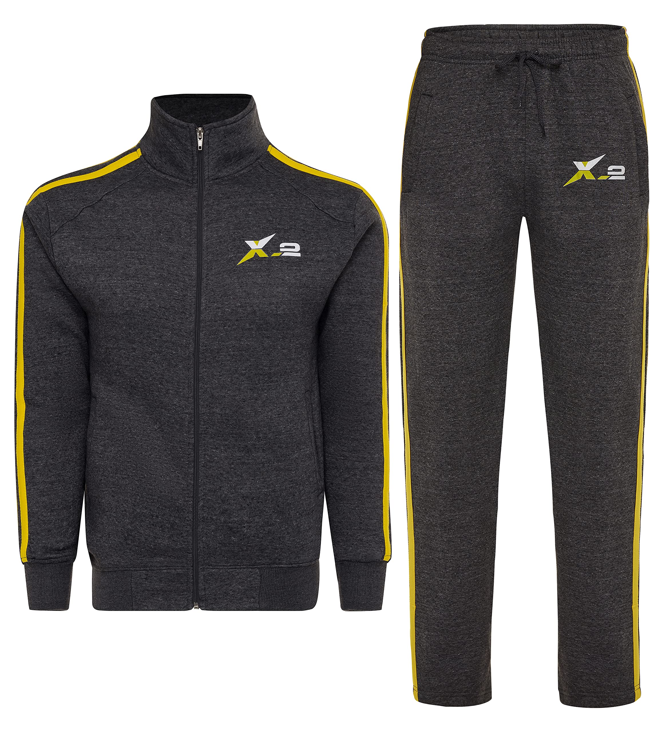 Skylinewears Men's Activewear Full Zip Warm Tracksuit Sports Set - 2 Piece Casual Sweatsuit for Gym, Running & Winter Outfits | Comfortable & Stylish Athletic Wear for Workouts & Lounge