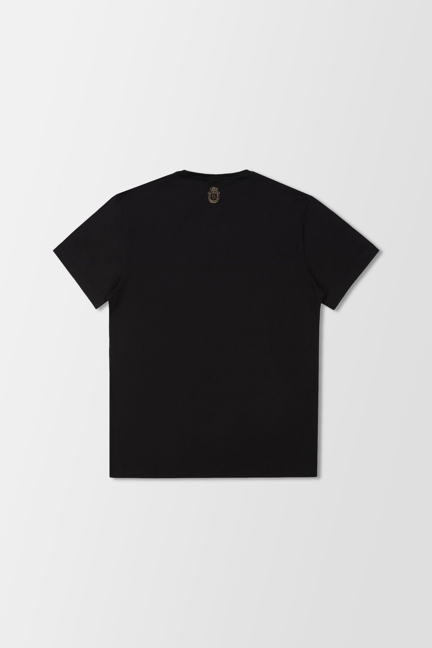 Billionaire Black and Gold Lion Print Round Neck T-Shirt for Men - Stylish Casual Wear for Parties, Outings, and Everyday Fashion