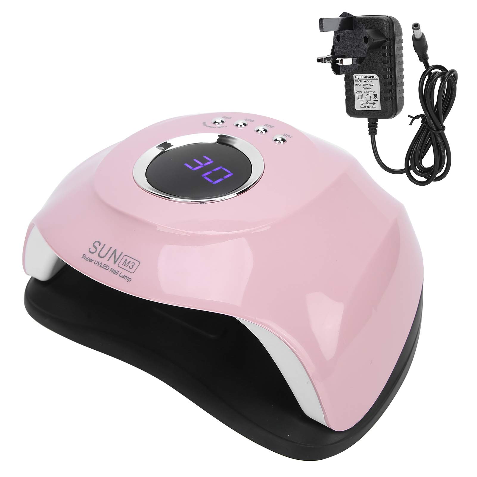 Removable Base Nail Gel Drying Machine - Professional UV LED Nail Dryer Lamp for Home & Salon Use | Fast Curing for Gel Polish | Perfect for Manicures, Pedicures & Nail Art Designs (CE Certified)