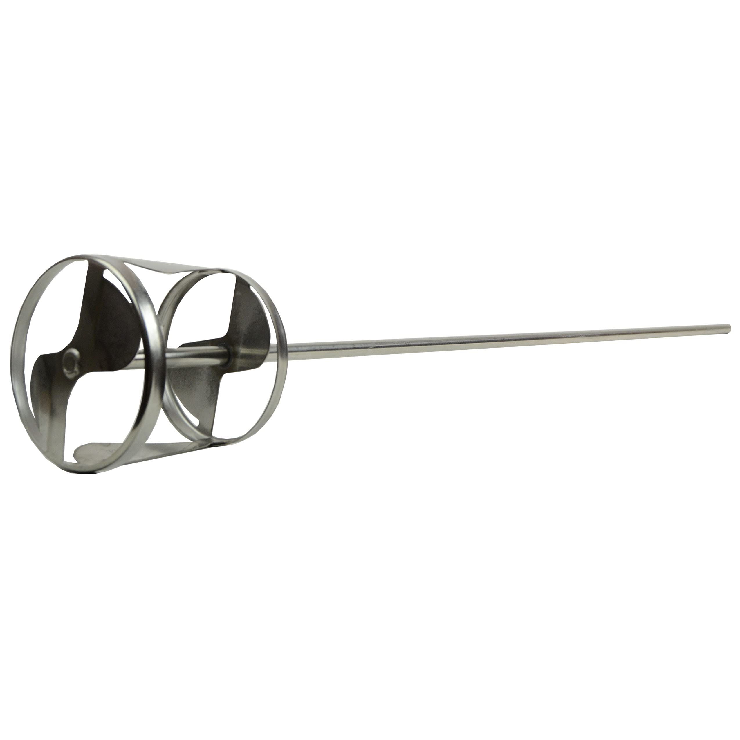 Stainless Steel PS-2 Mixing Paddle for 10-50 Gallon Containers - Perfect for Paint, Concrete, Grout, Dry Materials & Liquids - Ideal for Construction, DIY Projects & Professional Mixing Applications