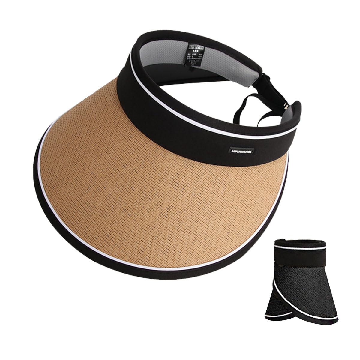 Miekeits Women's Wide Brim Sun Visor Hat - Adjustable Summer Beach Cap for Golf, Tennis & Outdoor Sports | UV Protection Sun Hat for Women's Active Lifestyle