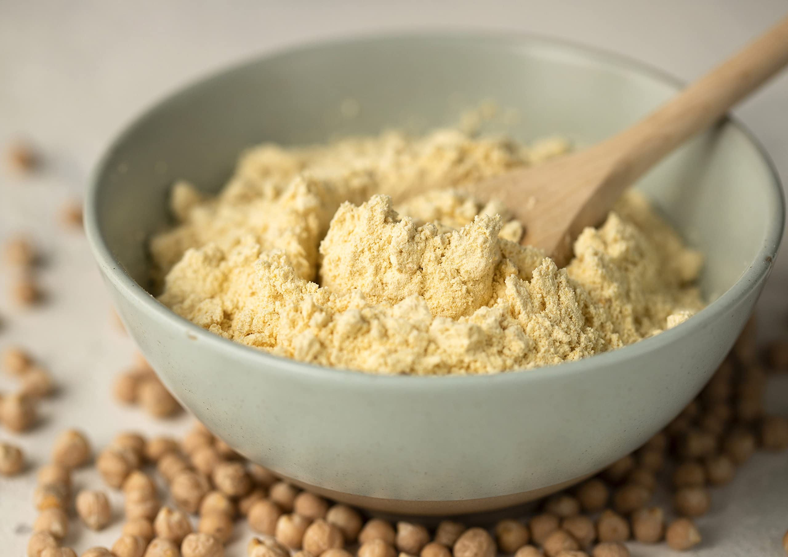 Organic Chickpea Flour 16 lbs - Gluten Free, Non-GMO, Vegan & Kosher - Finely Milled Garbanzo Beans for Baking - High in Protein, Fiber & Folate - Bulk Pantry Staple for Bread, Pancakes & Indian Cuisine - Made in USA