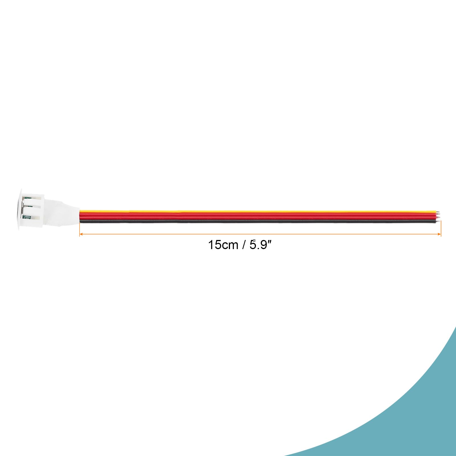 12V DC Touch Dimmer Switch - 13mm Snap-in Mount White LED Light Strip Dimmer for Home, Kitchen, Bedroom & Office Lighting Control