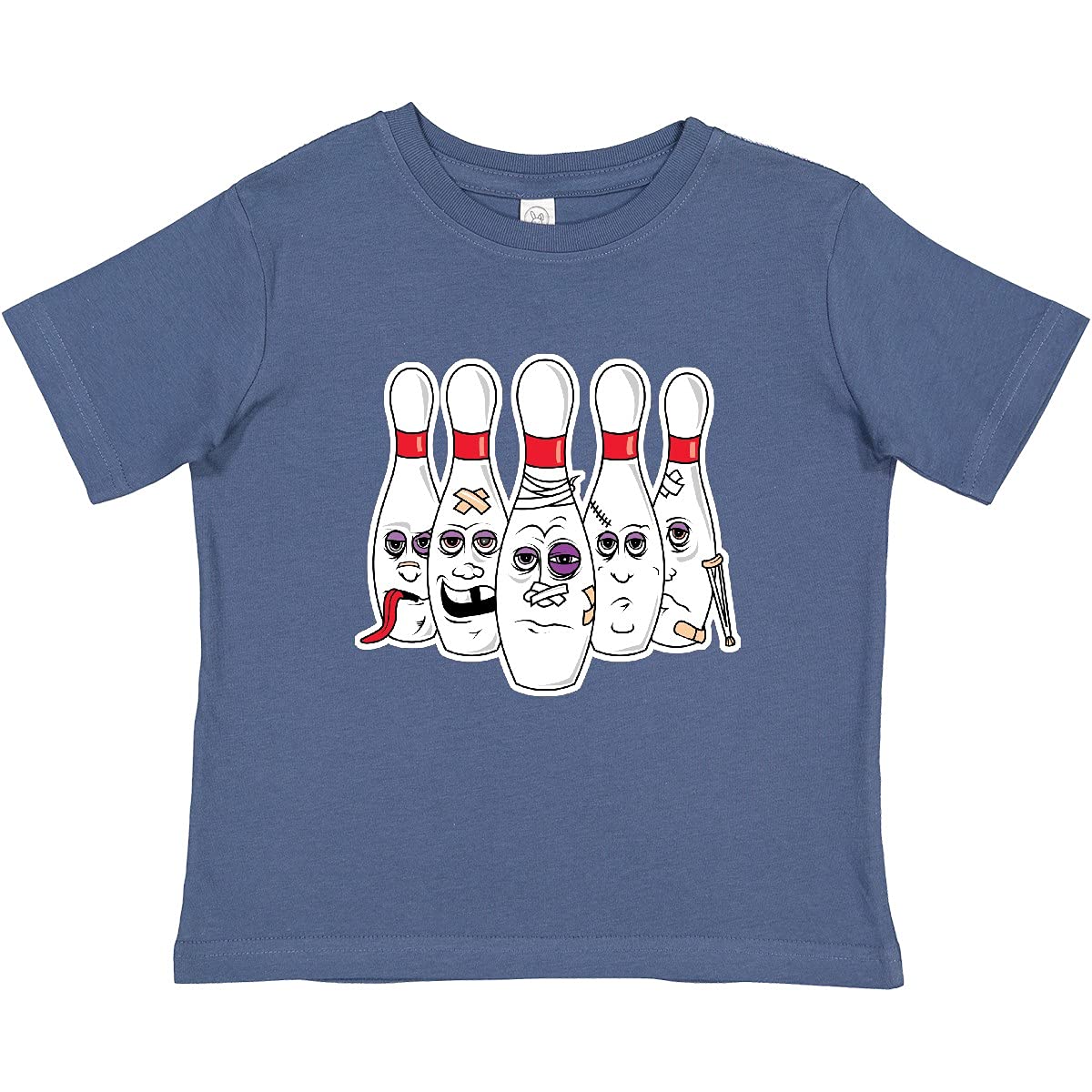 Inktastic Beat Up Bowling Pins Baby T-Shirt - Cute & Soft Cotton Tee for Infants & Toddlers - Perfect for Bowling Parties, Family Outings & Casual Wear