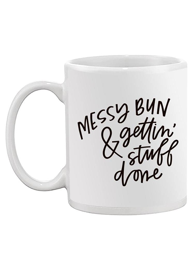 Smartprints Messy Bun Mug - Unisex Coffee Cup for Work & Home