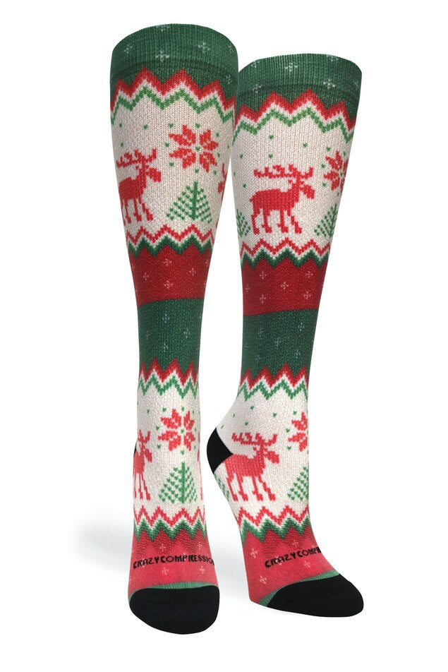 Festive Needlepoint Christmas Stockings - Standard & Extra Wide Sizes for Fireplace Mantel Decor, Holiday Gift Giving & Cozy Home Decor