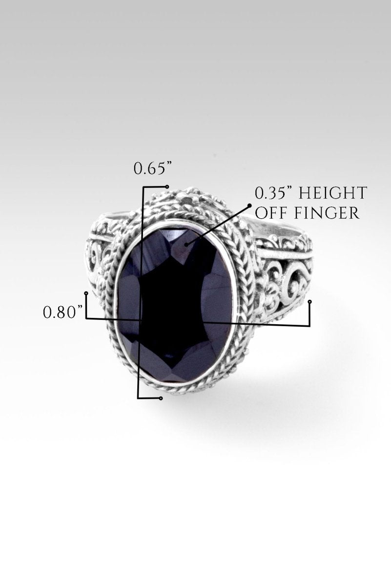 Black Spinel Bring About Peace Ring™ - Spiritual Jewelry for Meditation, Yoga & Positive Energy