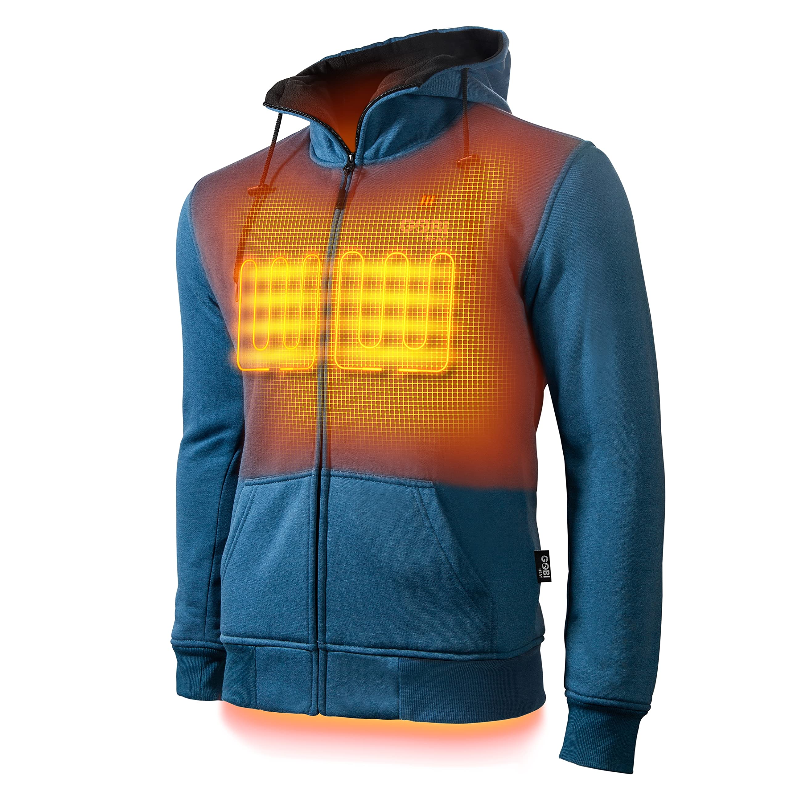 Ridge Men's Heated Hoodie with Battery & Charger - 10 Hours of Warmth | Machine Washable | Perfect for Winter Outdoor Activities, Camping & Hiking