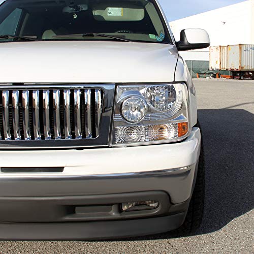 Spec-D Chrome Headlights for 1999-2006 Chevy Silverado & Suburban - Driving & Off-Road Use