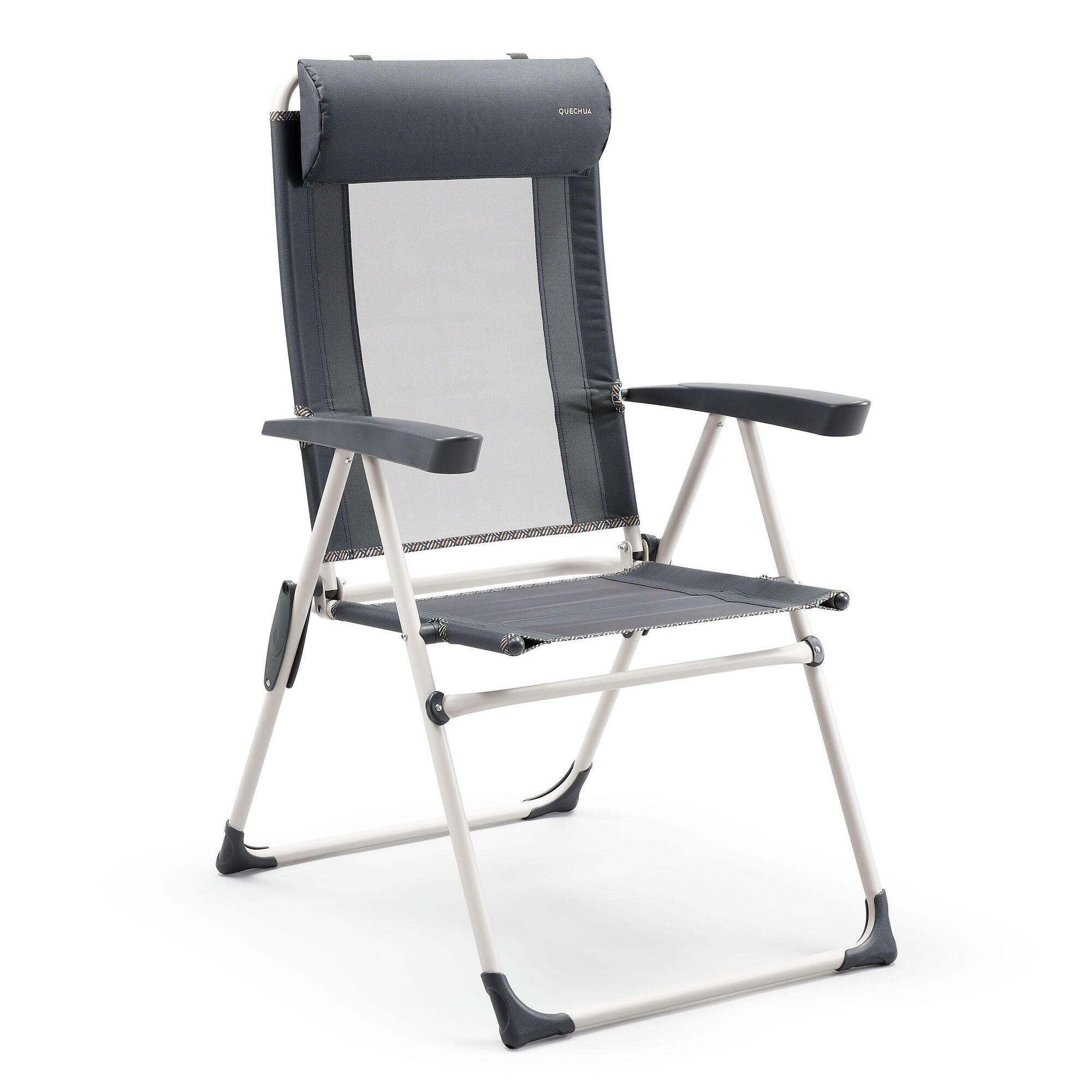 Quechua Adjustable Reclining Camping Chair - Lightweight Portable Outdoor Chair for Beach, Picnic, Hiking & Backyard Relaxation