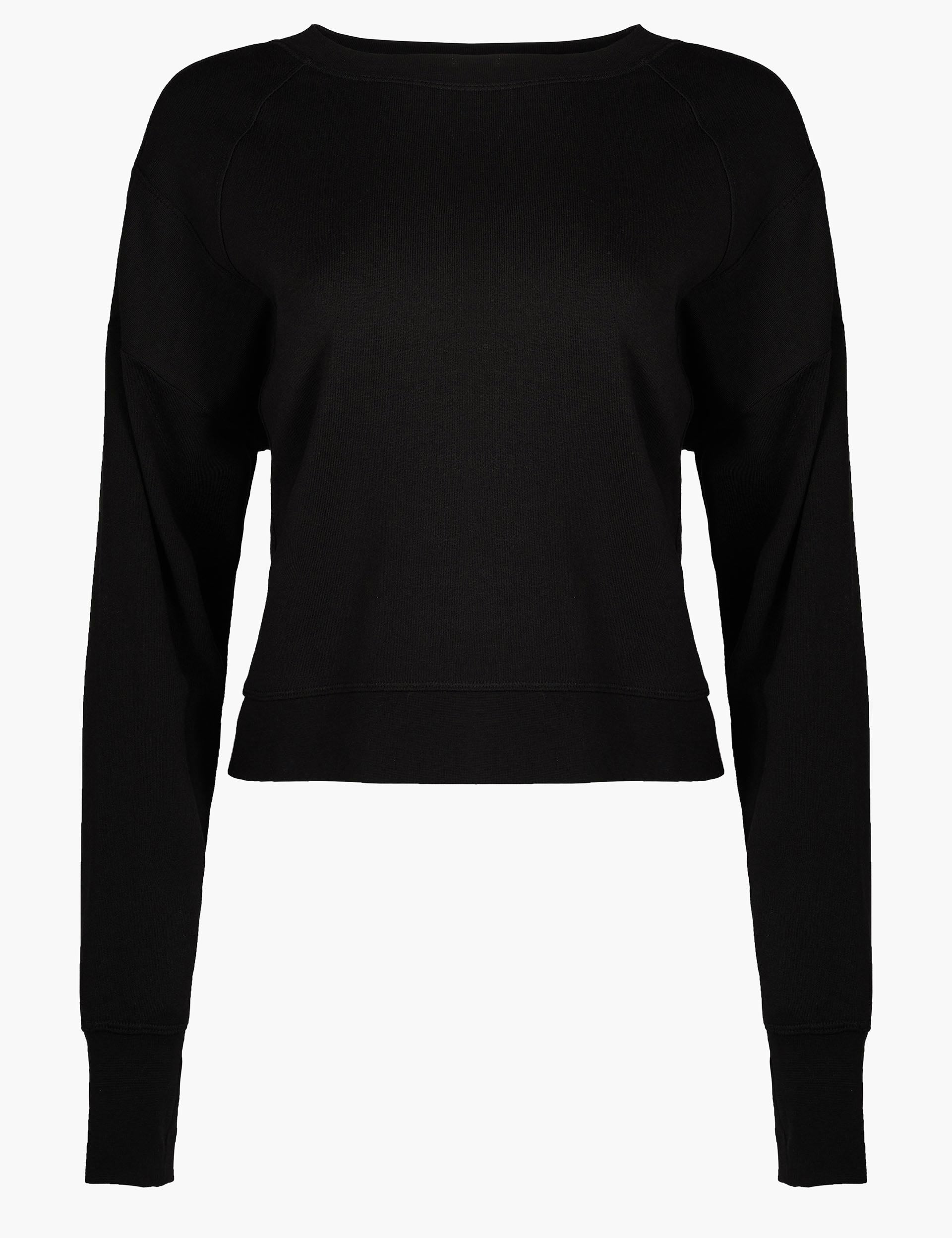 After Class Crop Sweatshirt - Black | Women's Casual Pullover Hoodie for School, Gym & Streetwear Fashion