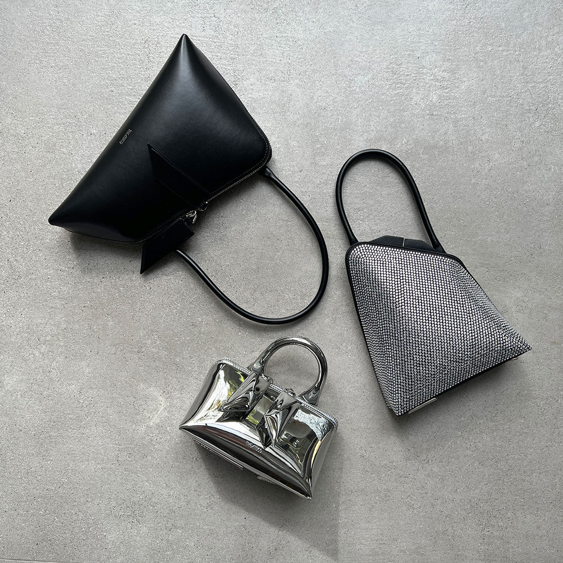 Padded Friday Mini Crossbody Bag in Silver - Stylish & Comfortable for Everyday Use, Work, and Travel