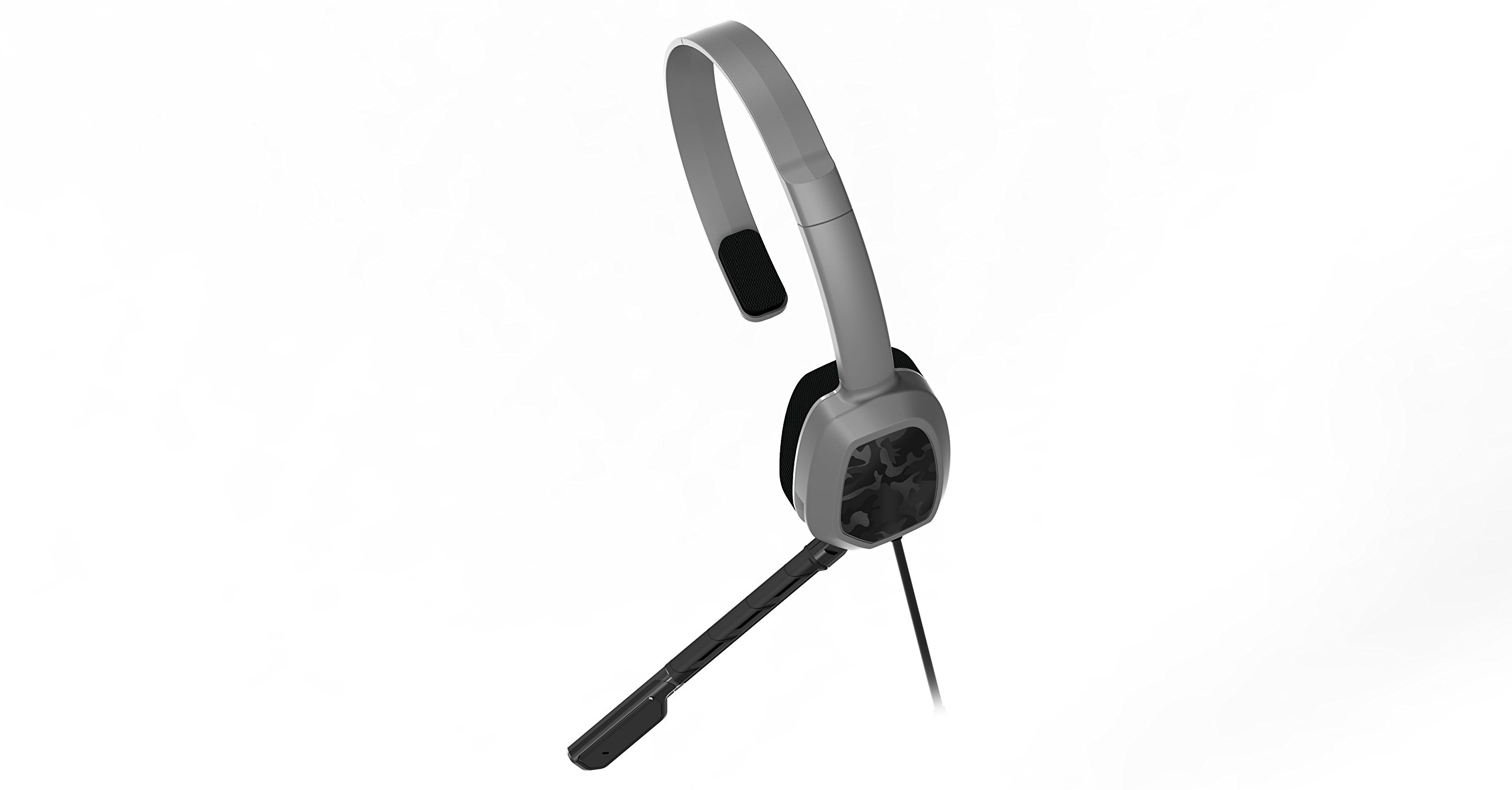 PDP Gaming LVL1 Wired Chat Headset with Noise Cancelling Microphone for Xbox One - Grey Camo Design | Perfect for Online Gaming, Team Communication & Streaming