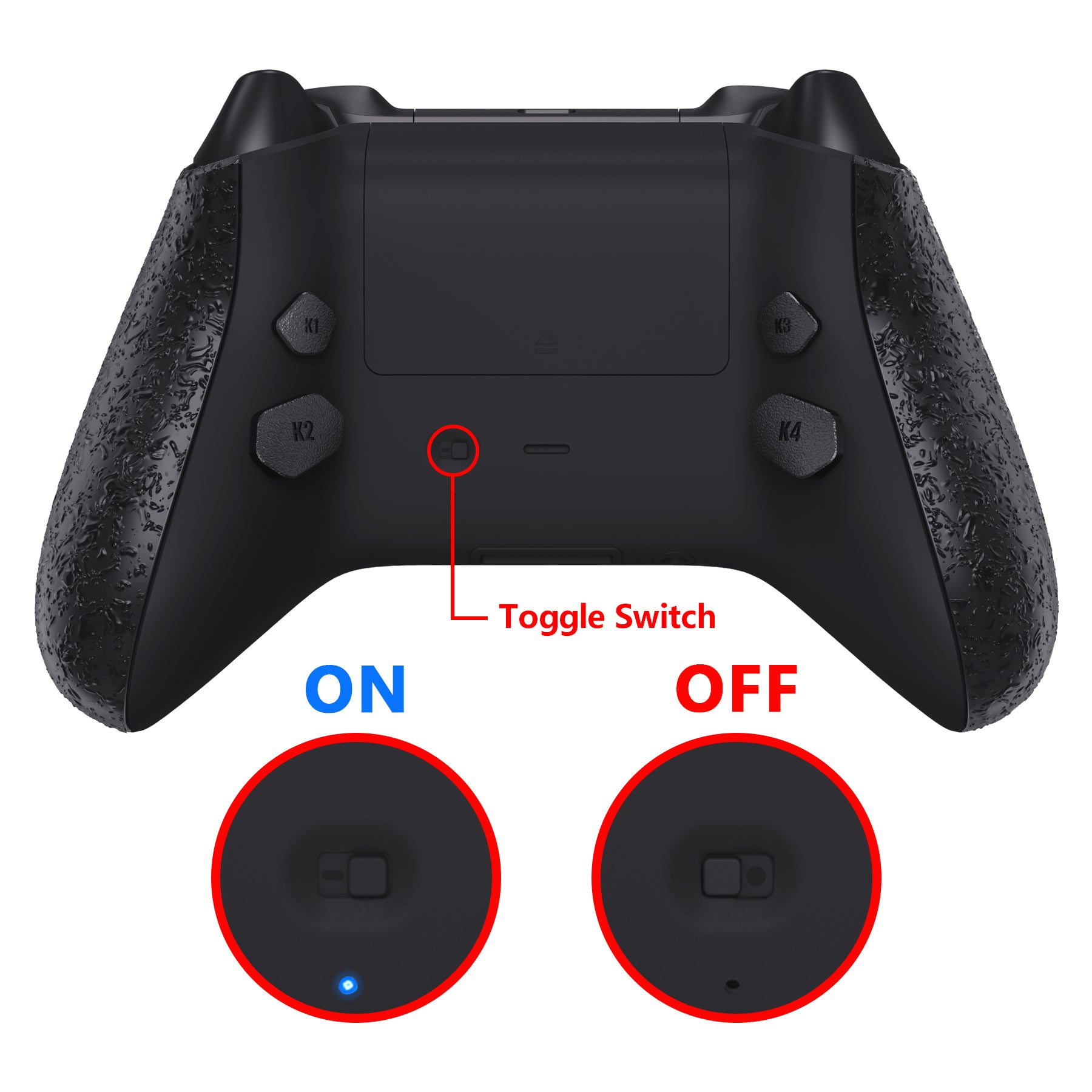 eXtremeRate Textured Black HOPE Remappable Back Button Kit for Xbox Series X/S Controller - Upgrade Boards, Redesigned Shell & Side Rails | Perfect for Competitive Gaming & Custom Controller Mods | RX3P3041 (Controller Not Included)