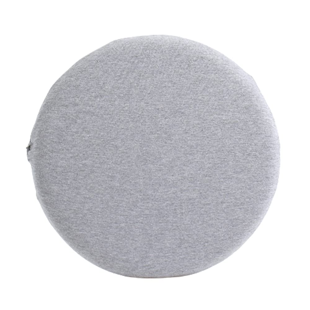 Muellery Memory Foam Seat Cushion - 15.6 Inch Round Chair Pad for Back Pain Relief & Comfort - Grey Office & Car Cushion (40cm) - Perfect for Office Chairs, Car Seats, Wheelchairs, and Home Use
