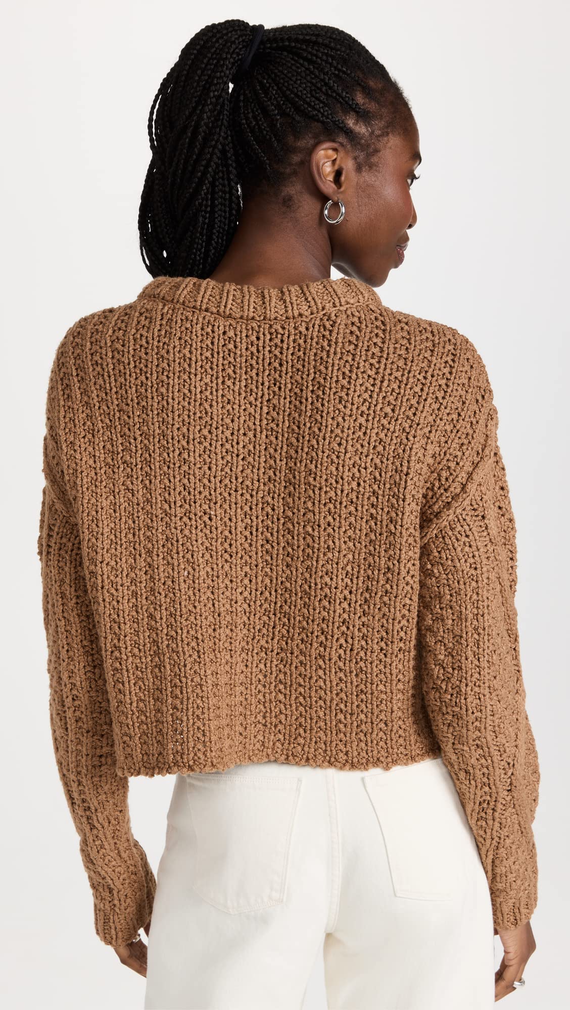 Free People Women's Cable Knit Sweater - Soft & Cozy Winter Pullover for Casual Outfits & Layering