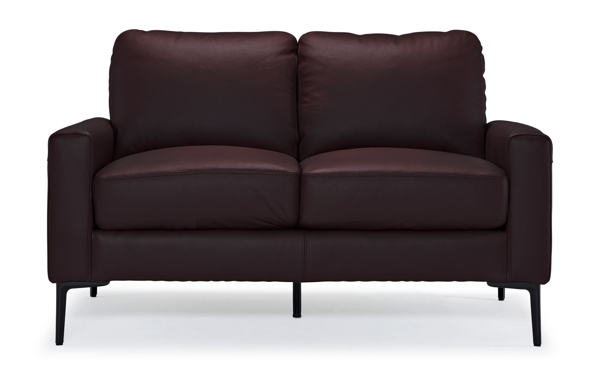 Premium Chito Leather Loveseat Sofa - Rich Mocha Brown - Perfect for Living Room, Lounge & Home Theater Seating