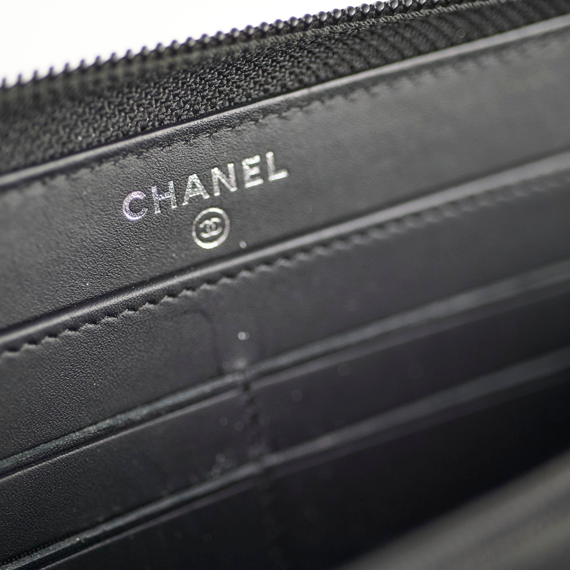 Chanel Boy Caviar Leather Long Wallet for Women - Black Luxury Designer Clutch with Card Slots - Perfect for Everyday Use, Parties & Special Occasions