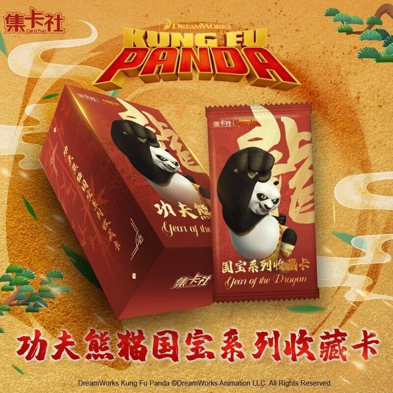 Authentic Kung Fu Panda Collectible Trading Cards - 10-Pack Film Themed Paper Cards Set for Kids & Collectors | Perfect for Gifts, Movie Nights & Card Games