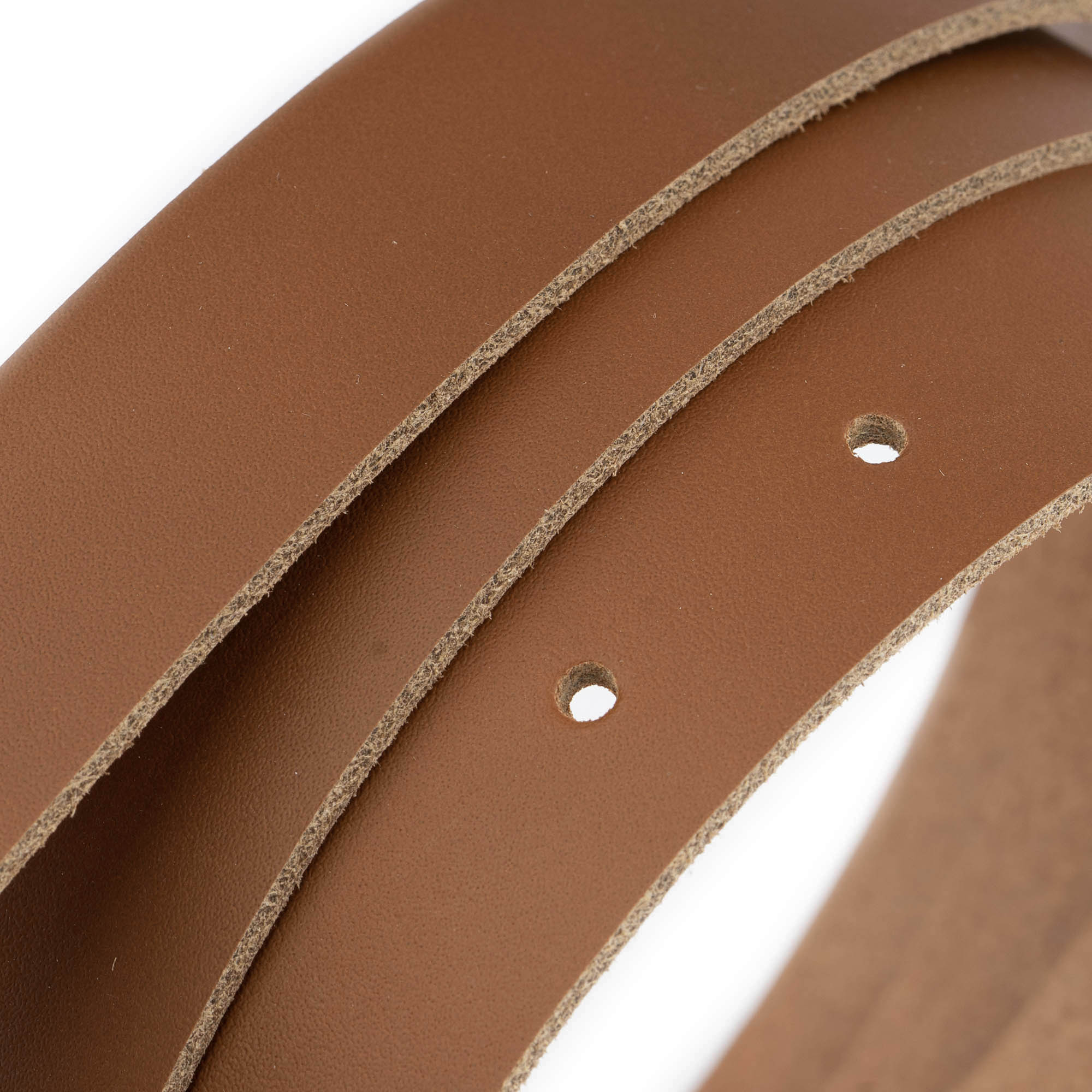 2.5 cm Brown Genuine Leather Replacement Belt Strap for Montblanc Buckles - Premium Dress Belt for Business, Office & Formal Occasions