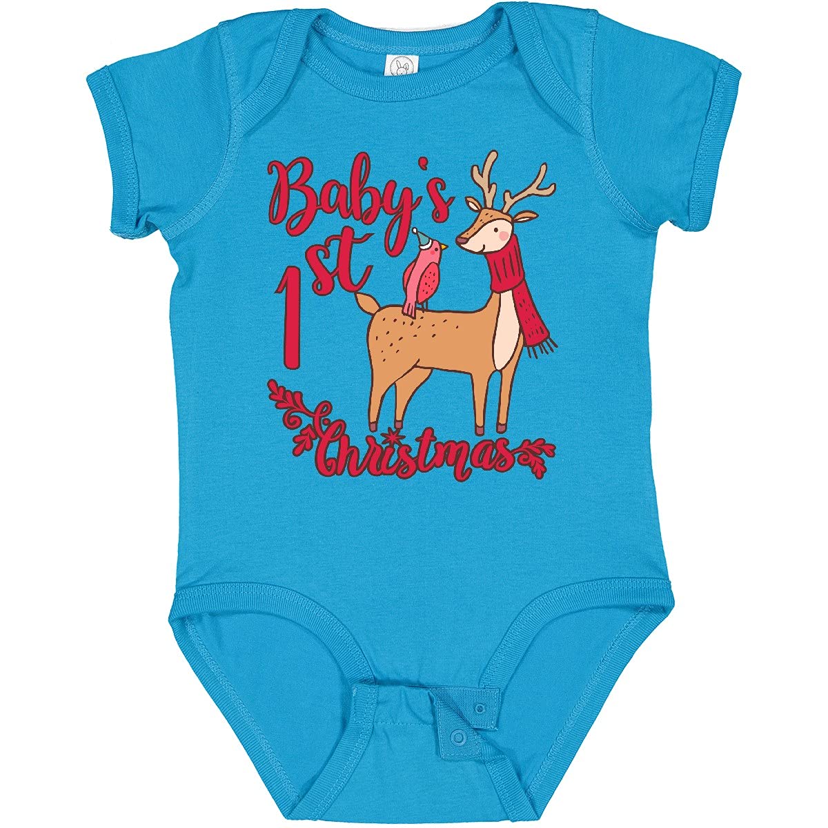 Inktastic Baby's First Christmas Bodysuit - Cute Holiday Outfit for Newborns & Infants - Perfect for Christmas Photos, Family Gatherings & Festive Celebrations