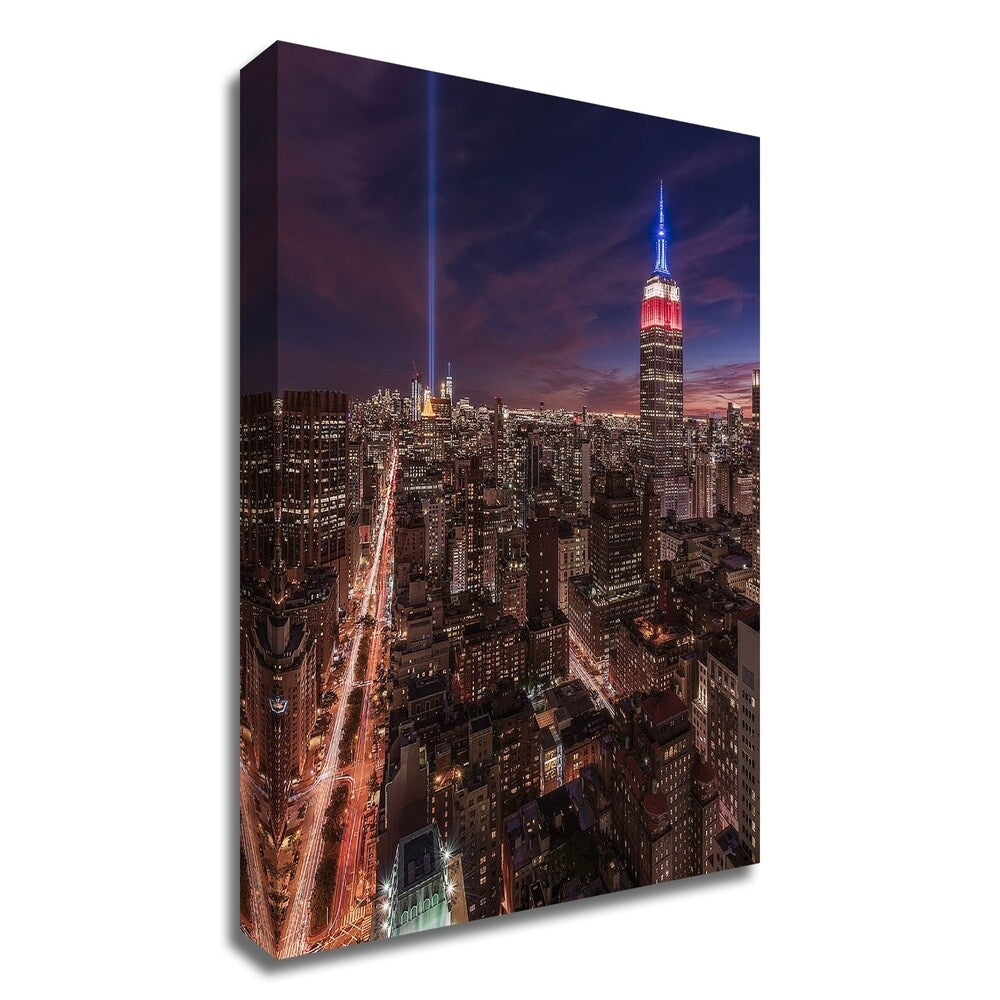 9/11 New York by Bruce Getty - Premium Canvas Print Ready to Hang - Wall Art for Living Room, Office & Home Decor