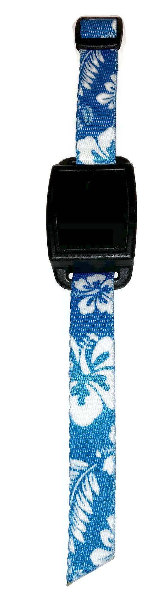 Vagus Nerve Stimulator (VNS) Wristband Watch - Hawaiian Luau Print Design for Stress Relief & Anxiety Management - Perfect for Yoga, Meditation, and Relaxation Therapy