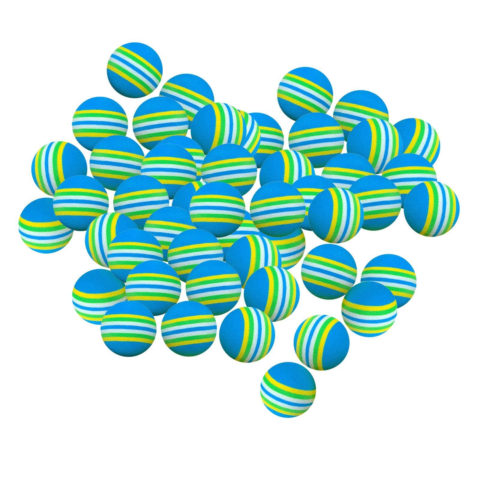50-Piece Foam Golf Practice Balls - Soft Sponge Elastic Training Balls for Indoor & Outdoor Use (42mm) - Perfect for Backyard, Driving Range & Golf Course Training