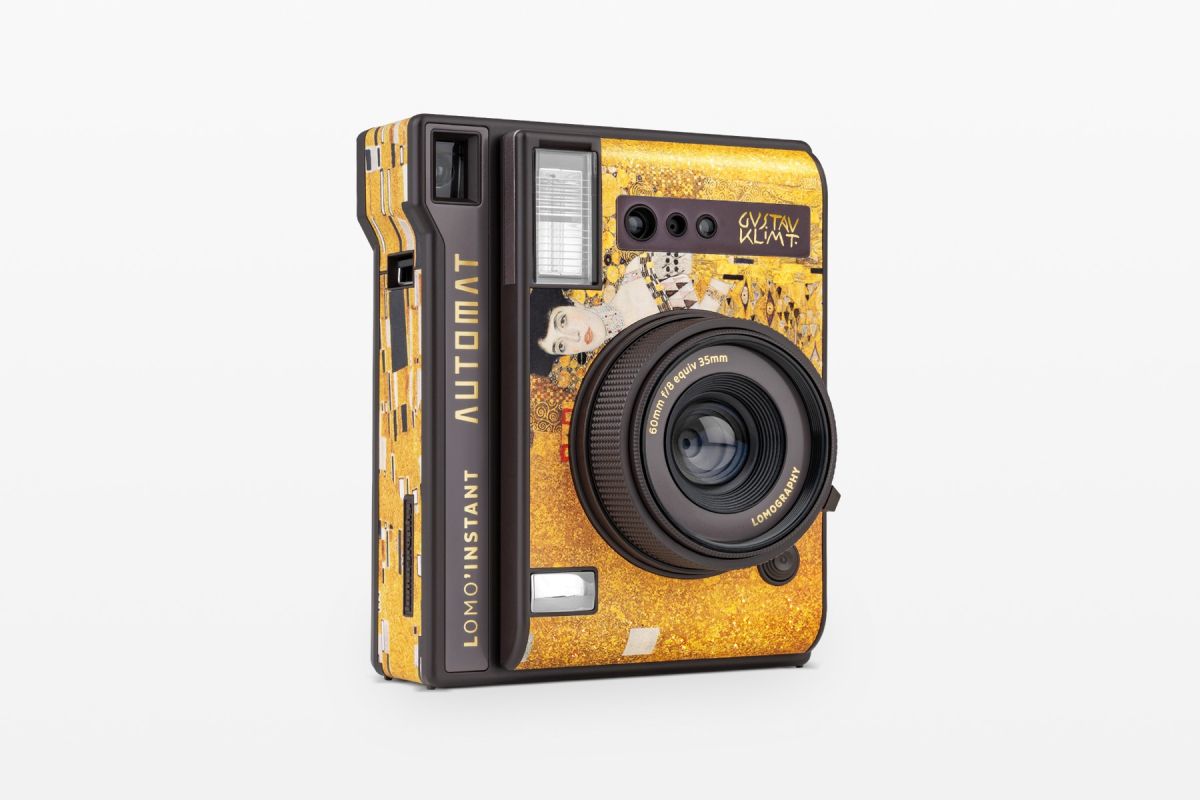 Lomography Lomo’Instant Automat Camera with Lenses - Klimt Gold Leaf Edition | Instant Film Camera for Travel, Parties & Creative Photography