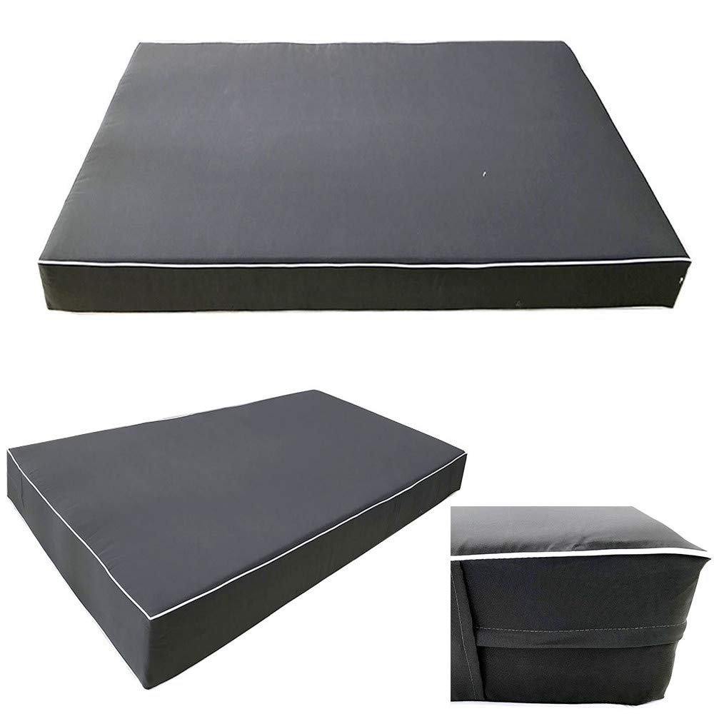 Prolinemax Outdoor Style 4 Full Contrast Trim Daybed Mattress Cover - Waterproof Fitted Sheet for Patio, Poolside & Guest Room AD003