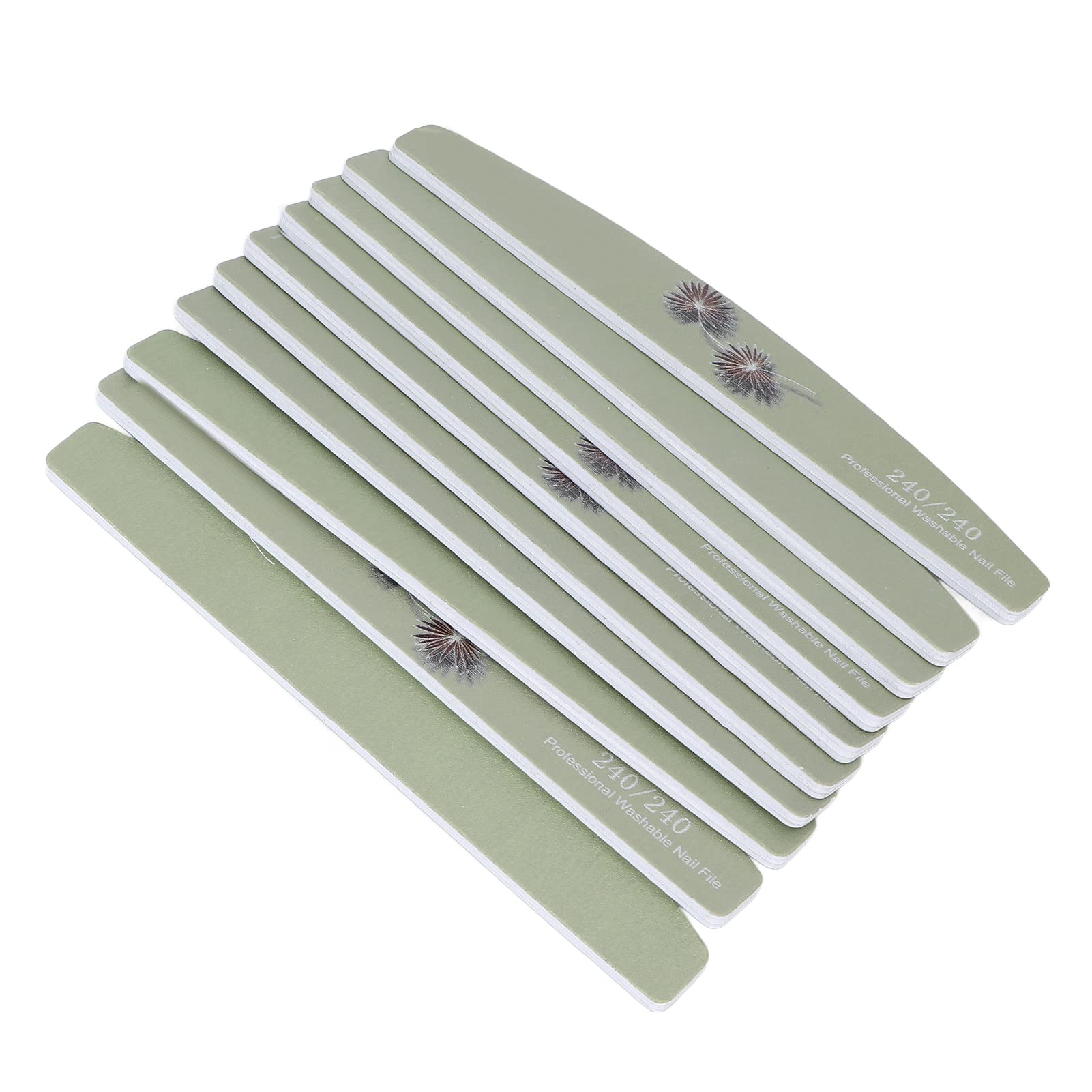 Reusable Nail Buffer File 10pcs - Double Sided Manicure Tool for Home Salon & Travel