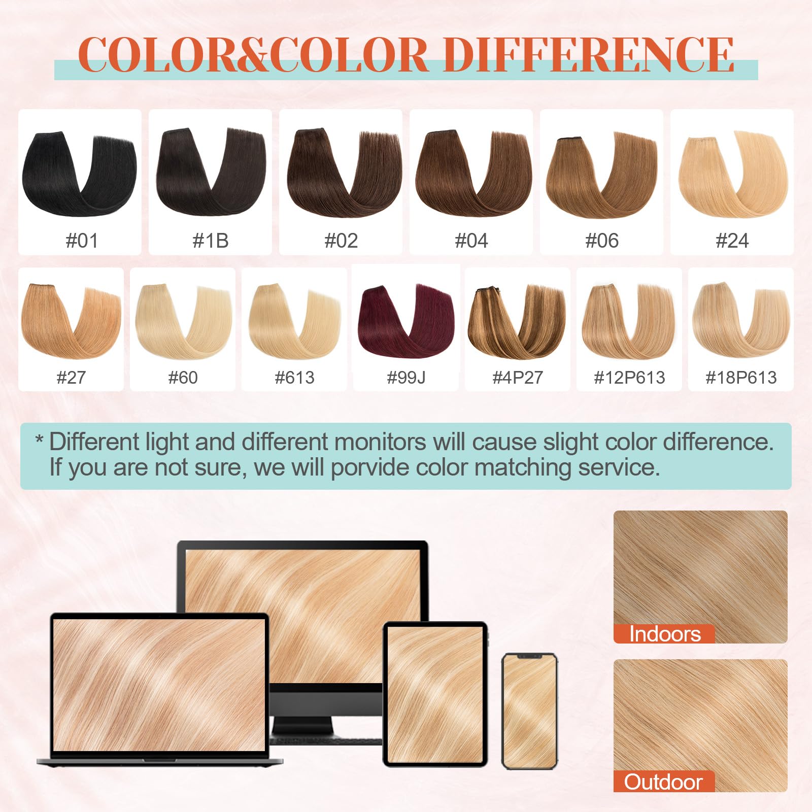 Benehair Halo Blonde Hair Extensions 20