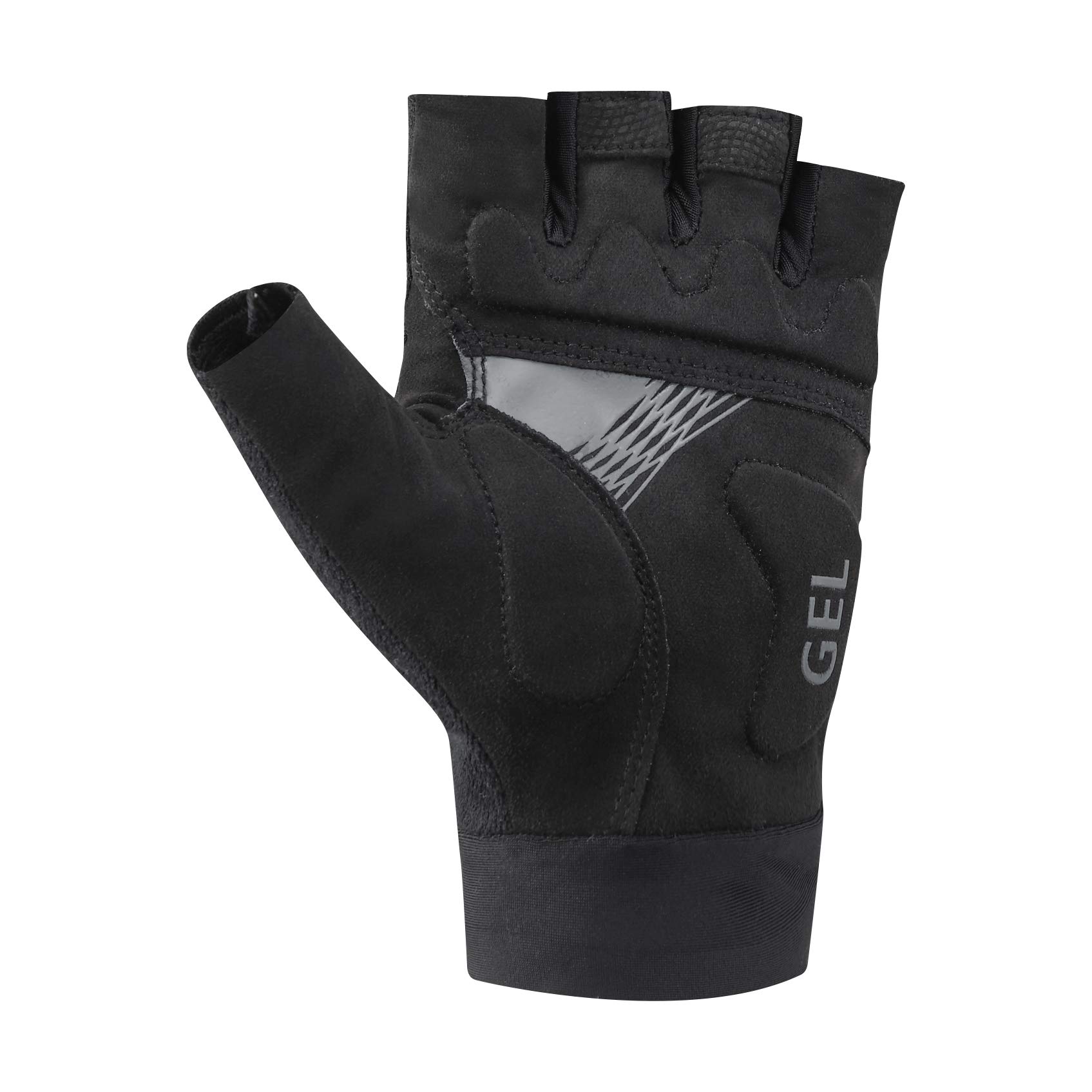 SHIMANO Classic Cycling Gloves for Men - Black, Breathable & Padded Bike Gloves for Road & Mountain Biking - Perfect for Commuting, Training & Long-Distance Rides