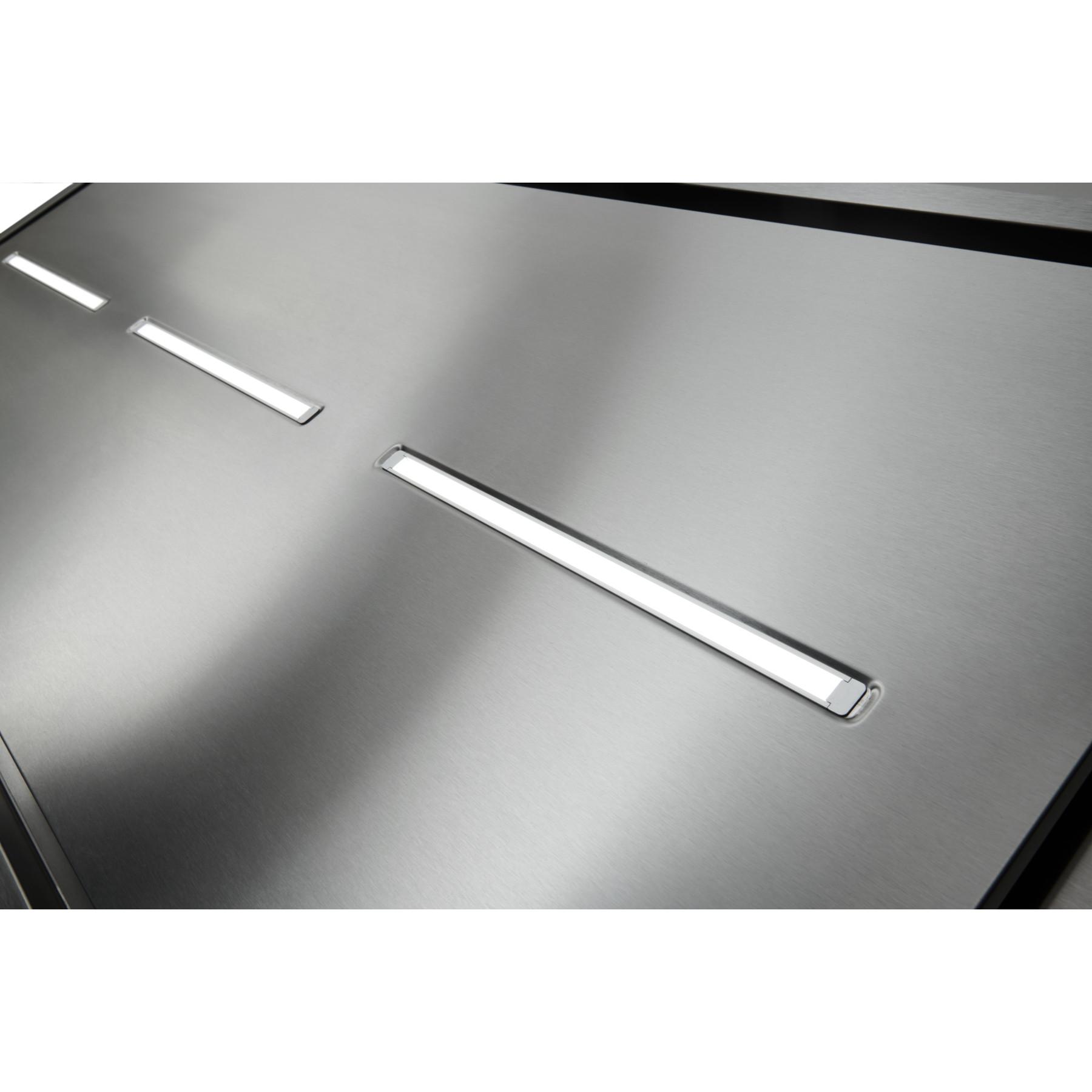 **HBC163ESS 63 Inch Brushed Stainless Steel Ceiling Mounted Range Hood with LED Light – Powerful Ventilation for Kitchens – HBC1 Series (Blowers Sold Separately) – Ideal for Modern Homes & Commercial Kitchens**