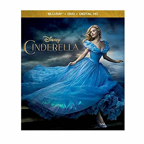 Disney's Cinderella DVD + Blu-Ray Combo Pack | Classic Fairy Tale Movie for Kids & Family | Perfect for Movie Nights, Birthday Gifts & Disney Collections
