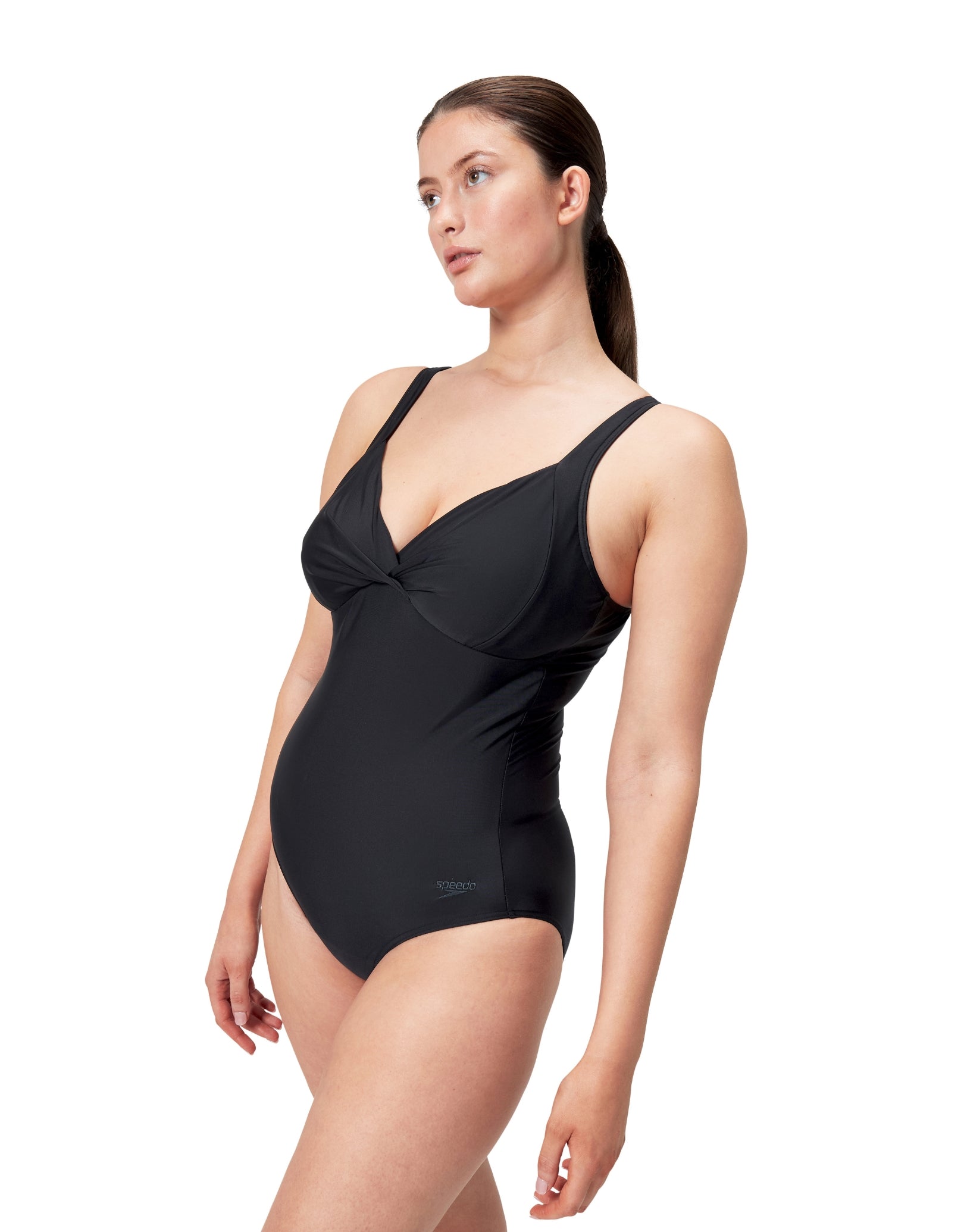 Stylish Cross Knot Swimsuit in Black - Perfect for Beach Vacations & Pool Parties