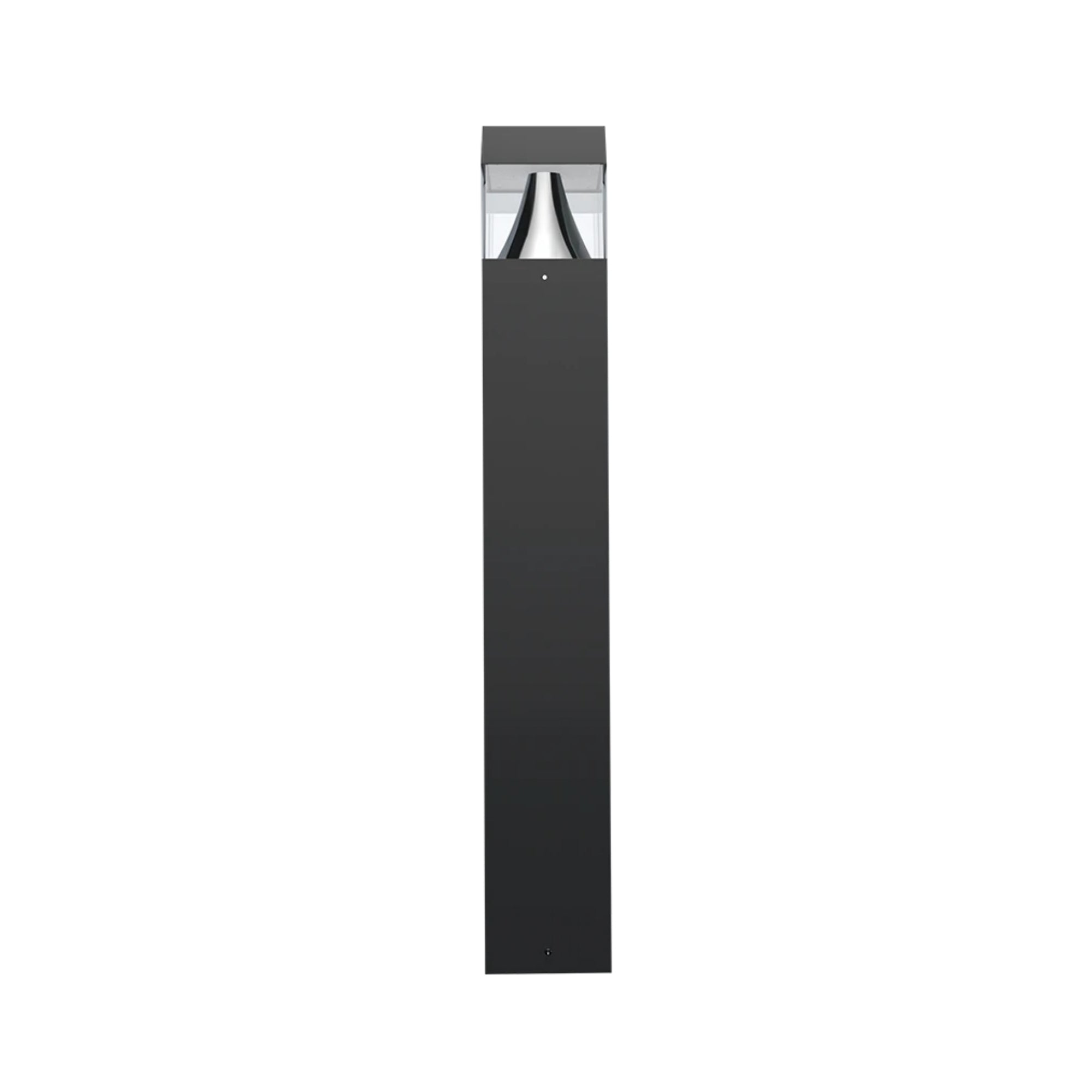 42 Square LED Bollard Light - 24W Flat Top Outdoor Lighting - 30K/40K/50K Color Temperature - Bronze Finish - 120-277V Wide Voltage - Perfect for Pathways, Gardens, and Commercial Landscaping