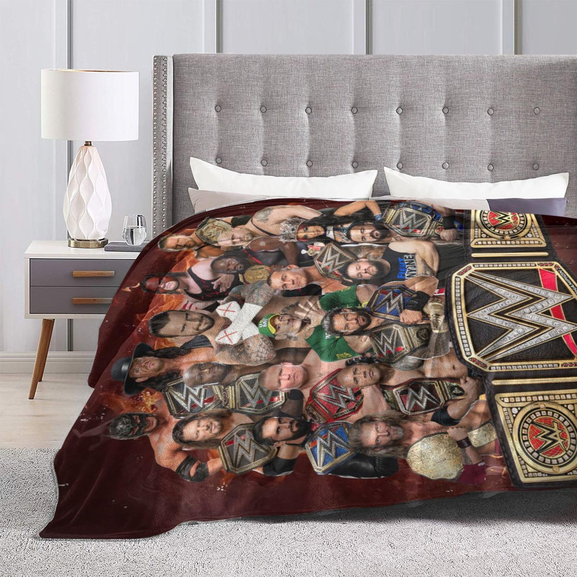 Ultra Soft Fleece Photo Collage Throw Blanket - Plush Cozy Flannel Lightweight Blanket for Bed & Sofa (50