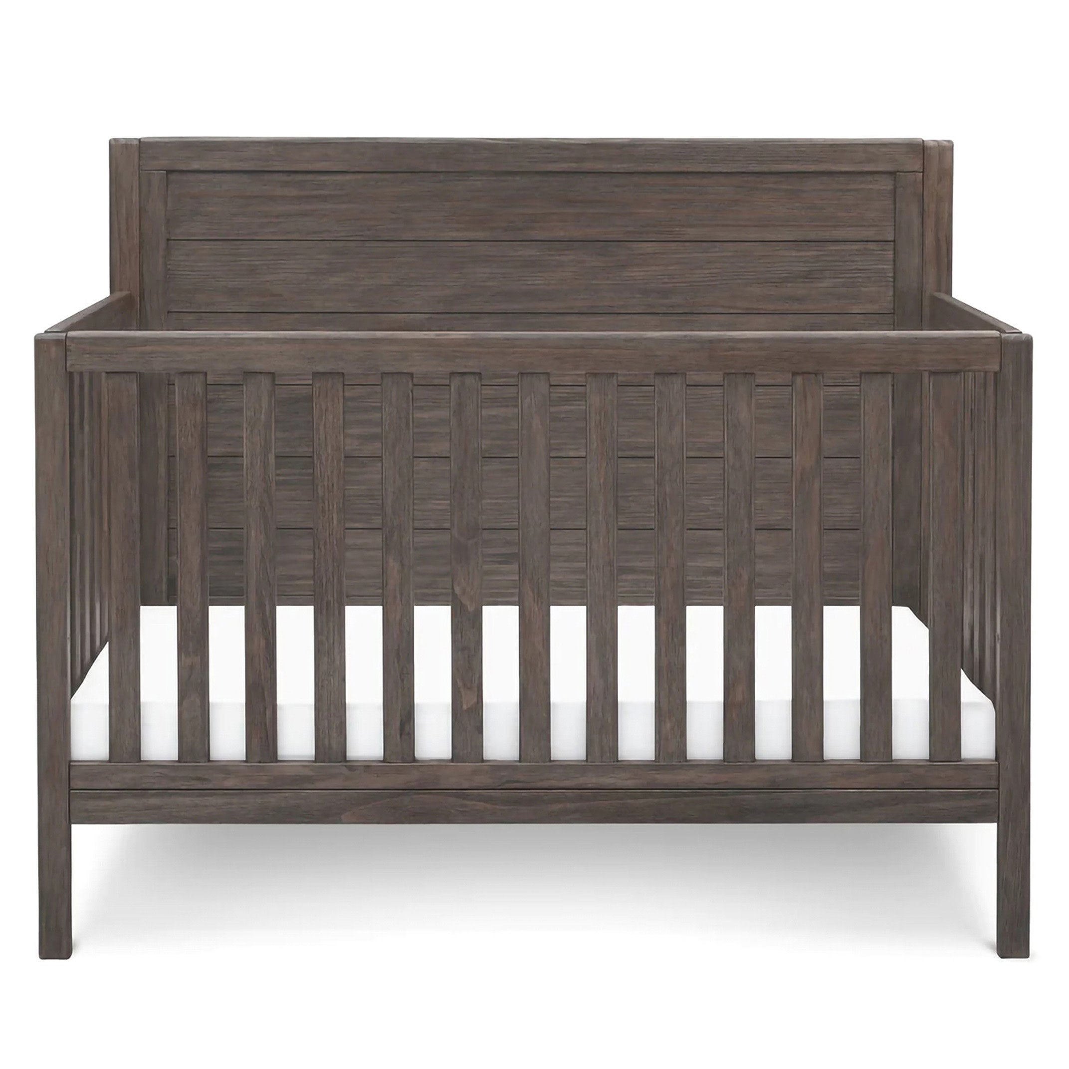 Cambridge 4-in-1 Convertible Baby Crib - Toddler Bed & Daybed with Mattress - Nursery Furniture for Boys & Girls - Perfect for Bedrooms, Daycare & Guest Rooms