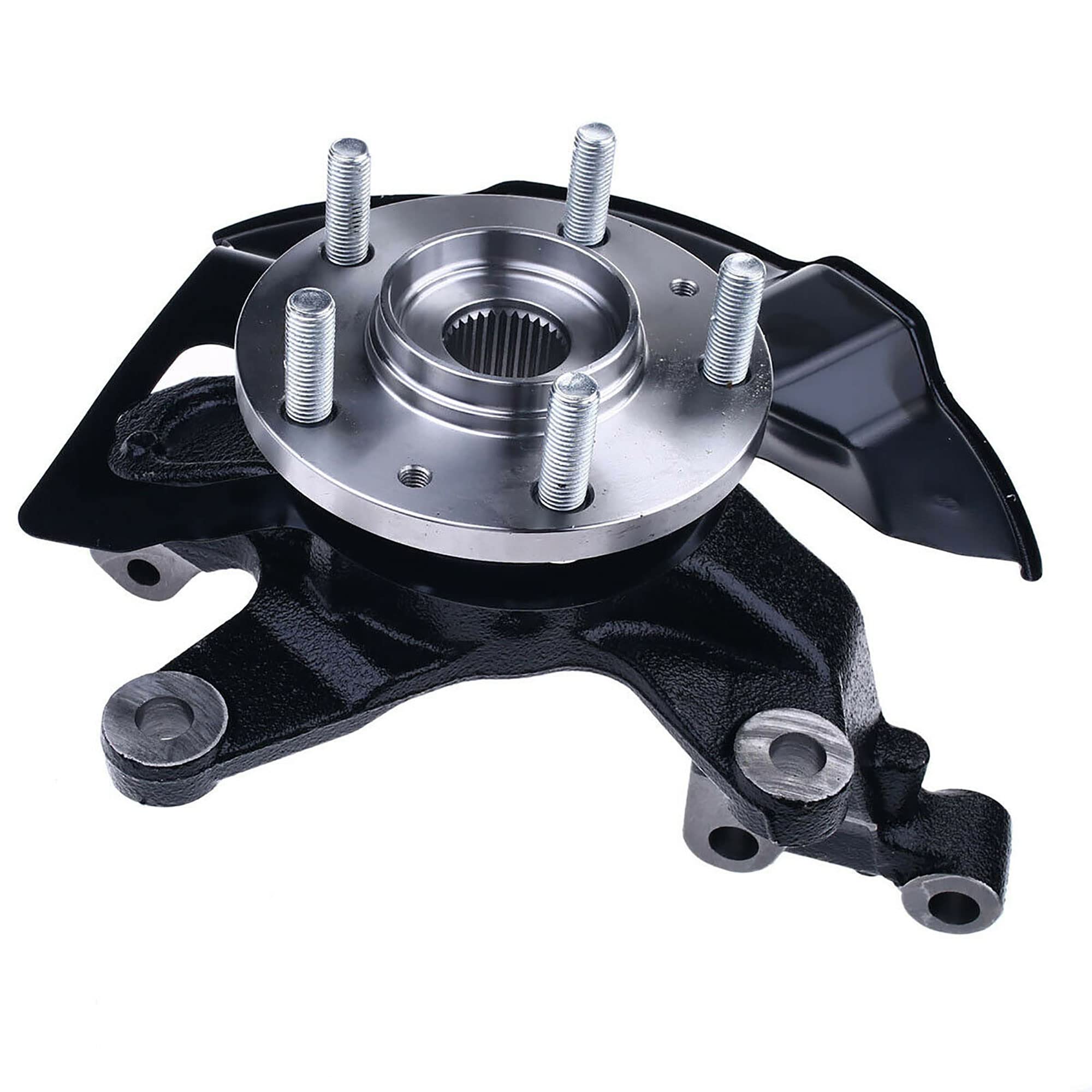 Front Right Passenger Side Wheel Bearing and Hub Assembly Steering Knuckles for 2007-2015 Mazda CX7 CX9 - Replacement for 698-414 3117802613 - Perfect for Smooth Ride and Vehicle Maintenance