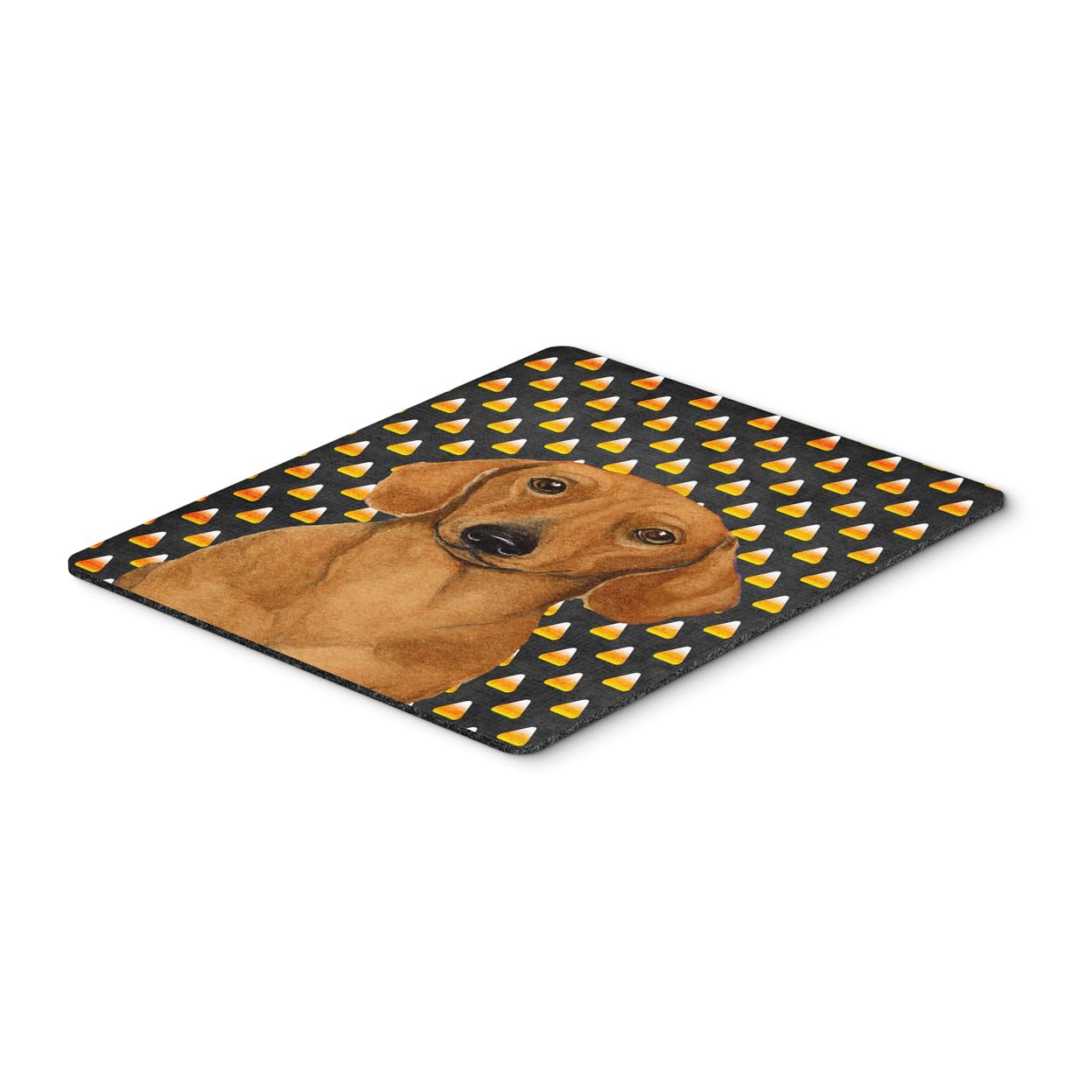 Dachshund Candy Corn Halloween Mouse Pad - Large Washable Non-Slip Desk Mat for Home Office, Gaming & Computer Work | Cute Dog-Themed Trivet & Hot Pad for Kitchen Decor