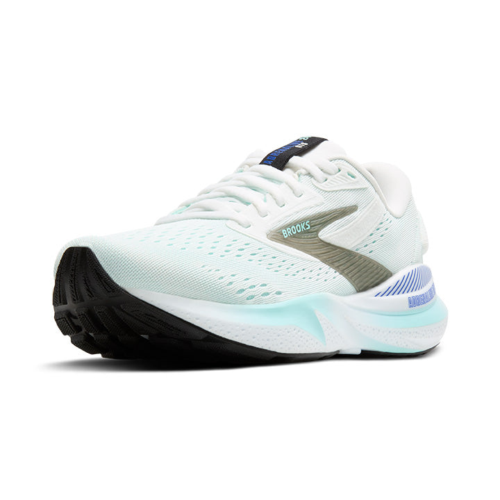 Women's Adrenaline GTS 24 Running Shoes - White/Limpet Shell/Amparo - Lightweight Support for Jogging, Training & Gym Workouts