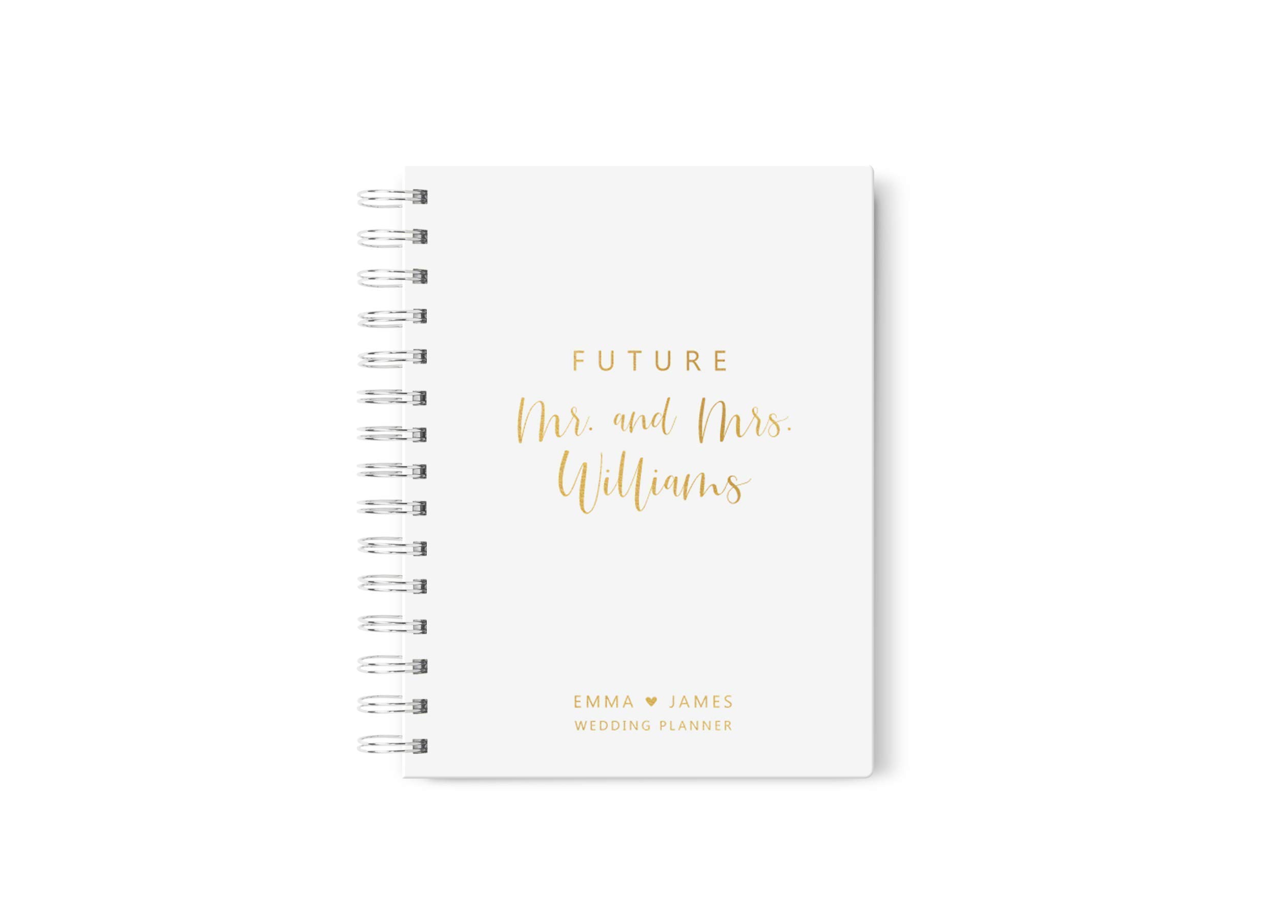 Future Mrs Wedding Planner - Gold Hardcover Wedding Organizer, 6 x 9 Inches - Perfect for Bridal Planning, Wedding Checklists & Marriage Preparation