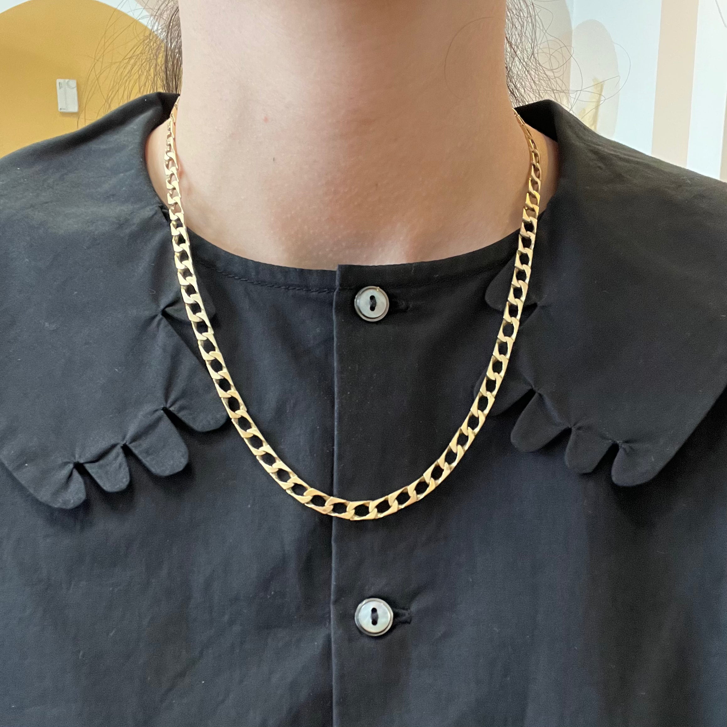 10K Yellow Gold Chain Necklace for Women - 18 Inch Solid Gold Rope Chain - Perfect for Layering, Gifts & Everyday Wear