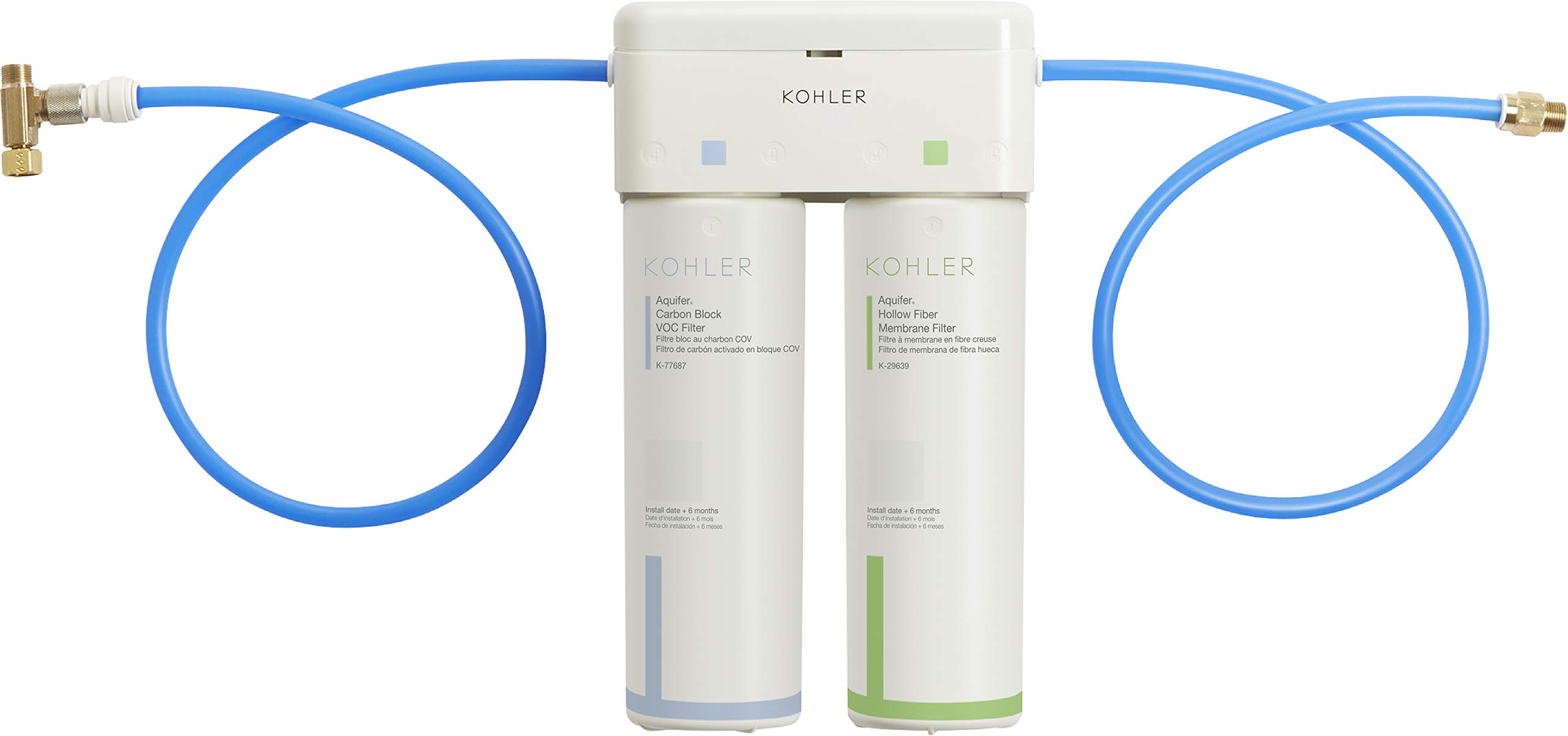 Kohler 29638-NA Water Filtration System - High Performance Under Sink Water Filter for Clean Drinking Water | Perfect for Home, Office & RV Use