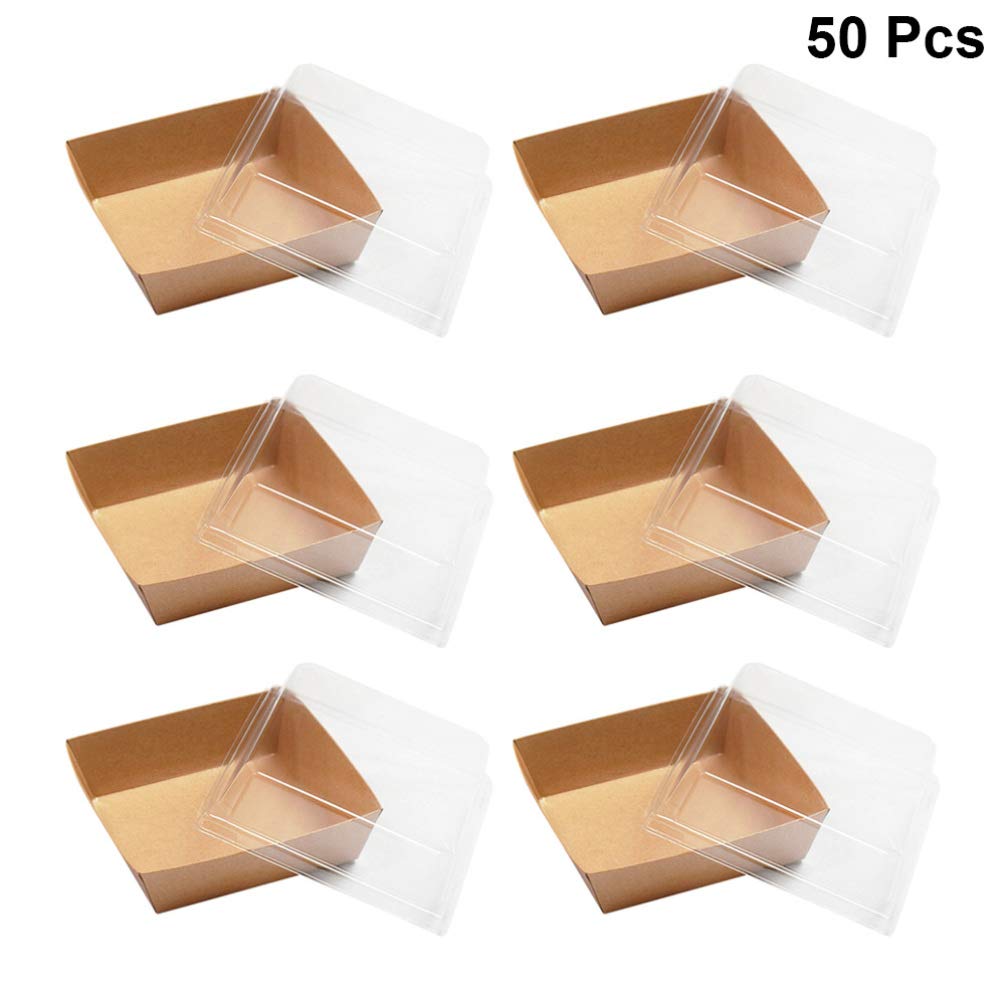 50-Pack Eco-Friendly Cupcake Containers with Lids - Reusable Cookie & Cake Storage Tins for Baking, Desserts, Parties, and Picnics - Perfect for Cupcakes, Pies, Sandwiches, and Snacks
